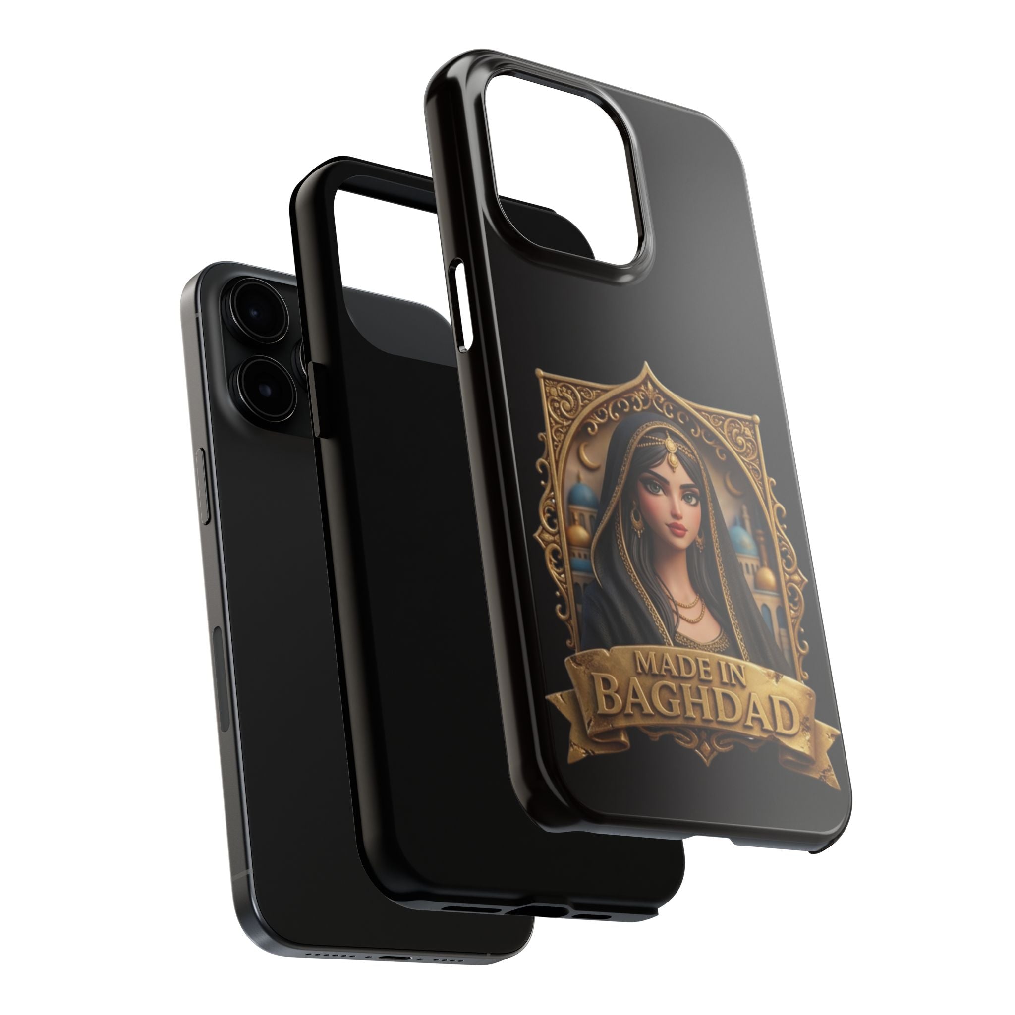Made in Baghdad Phone Case — Elegant Middle Eastern Portrait Tough Protective Case