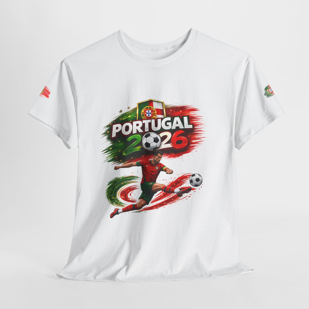 Portugal 2026 Soccer T-Shirt — Cup Style Football Jersey Design