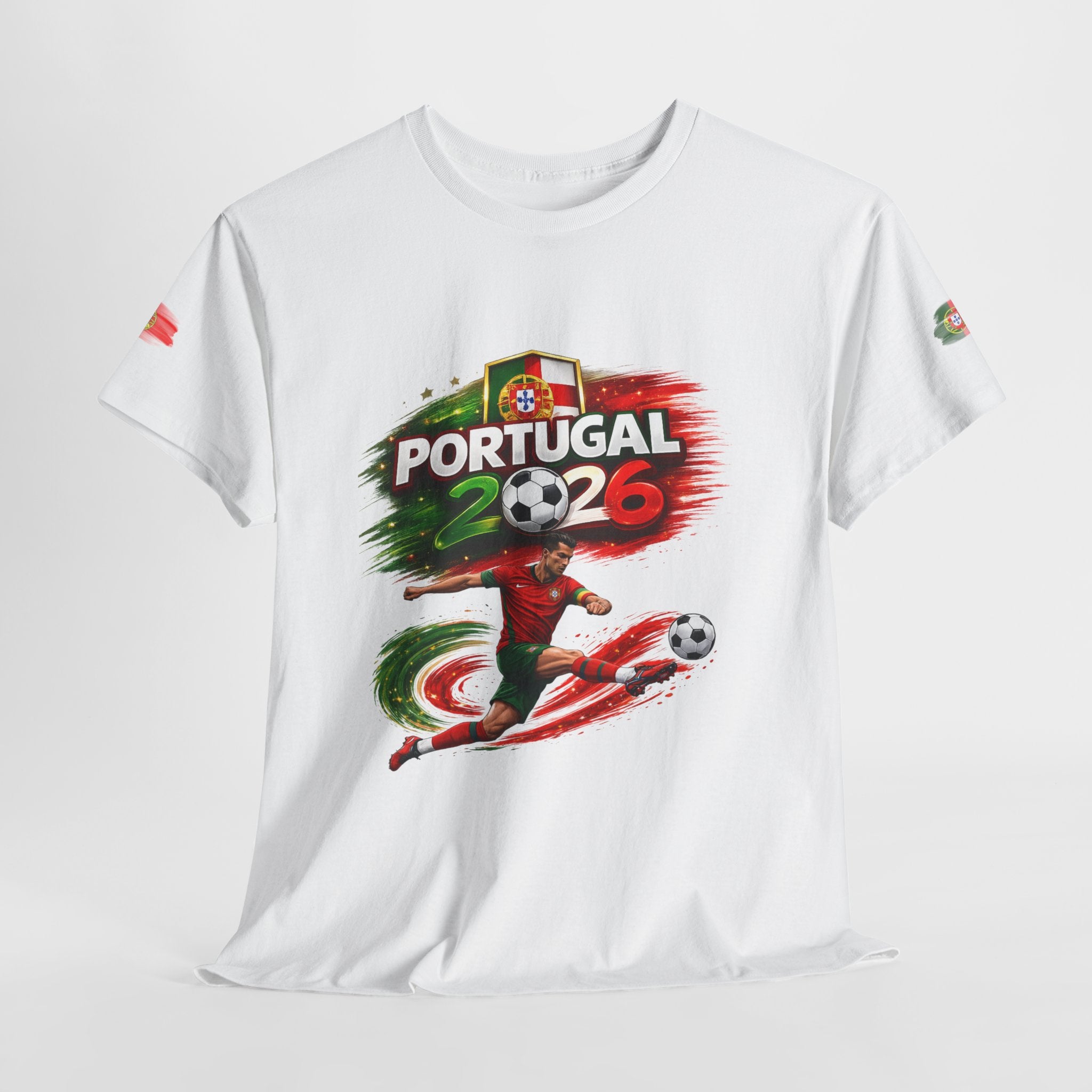 Portugal 2026 Soccer T-Shirt — Cup Style Football Jersey Design