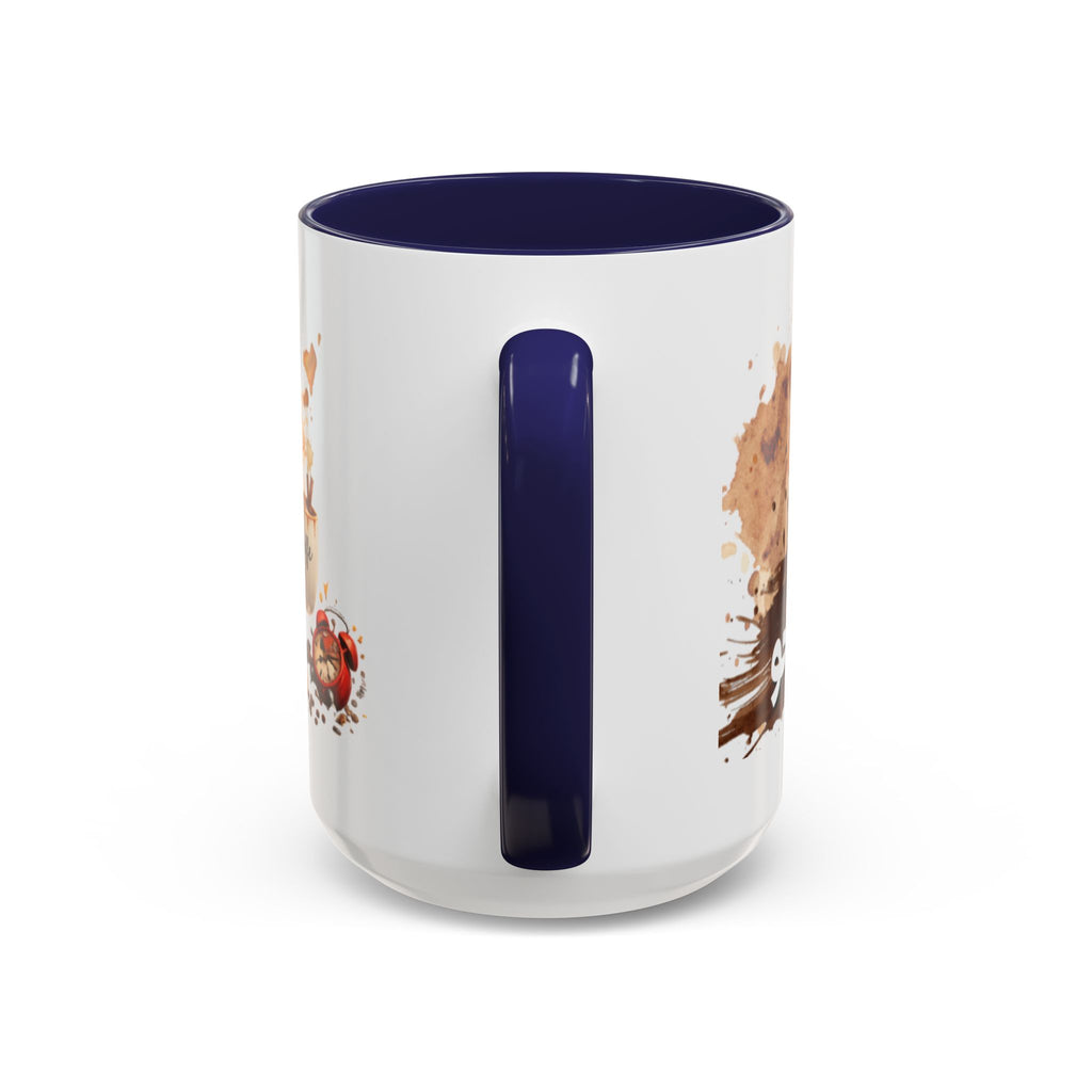 Cute Coffee Girl Accent Mug — Arabic Script Coffee Design (11/15oz)