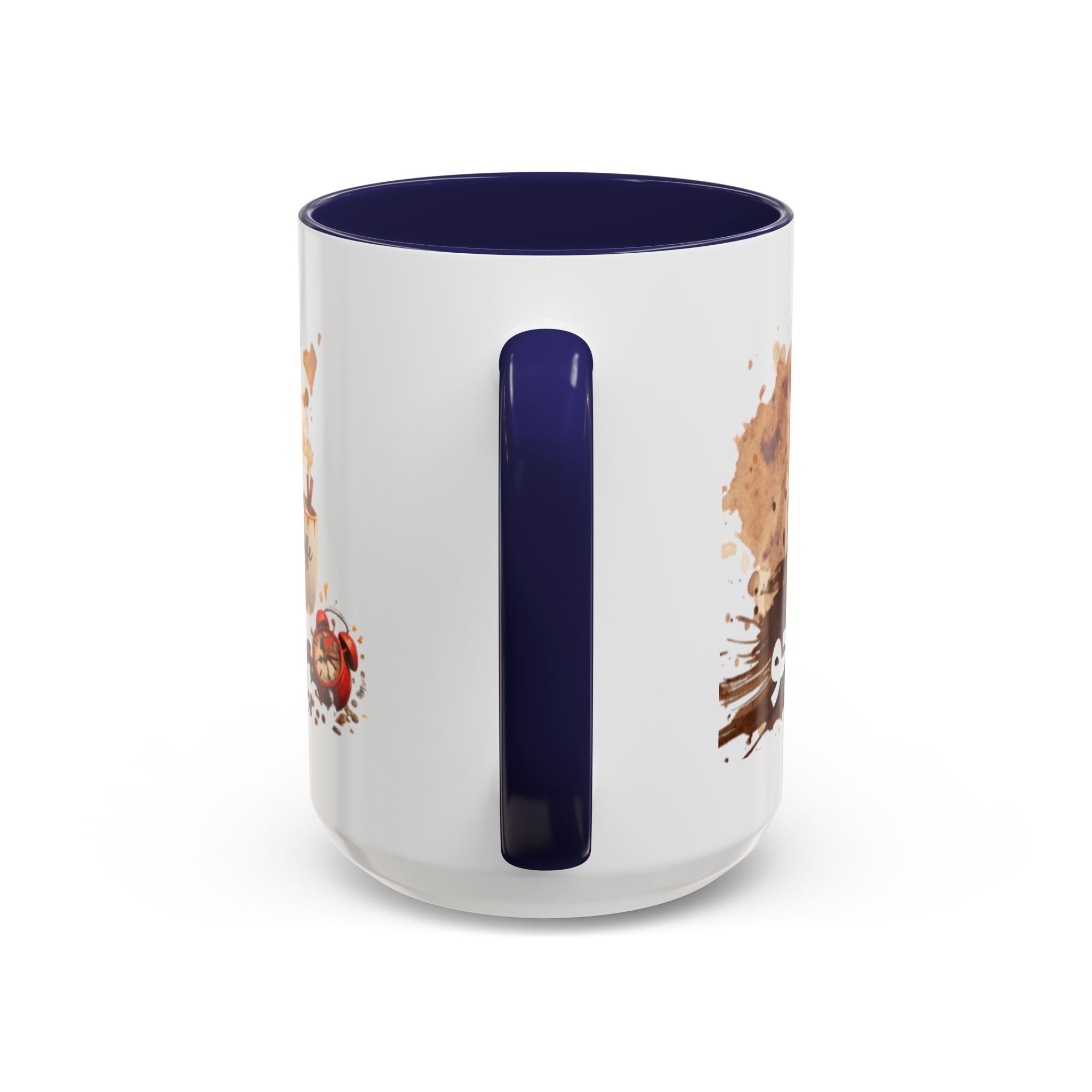 Cute Coffee Girl Accent Mug — Arabic Script Coffee Design (11/15oz)