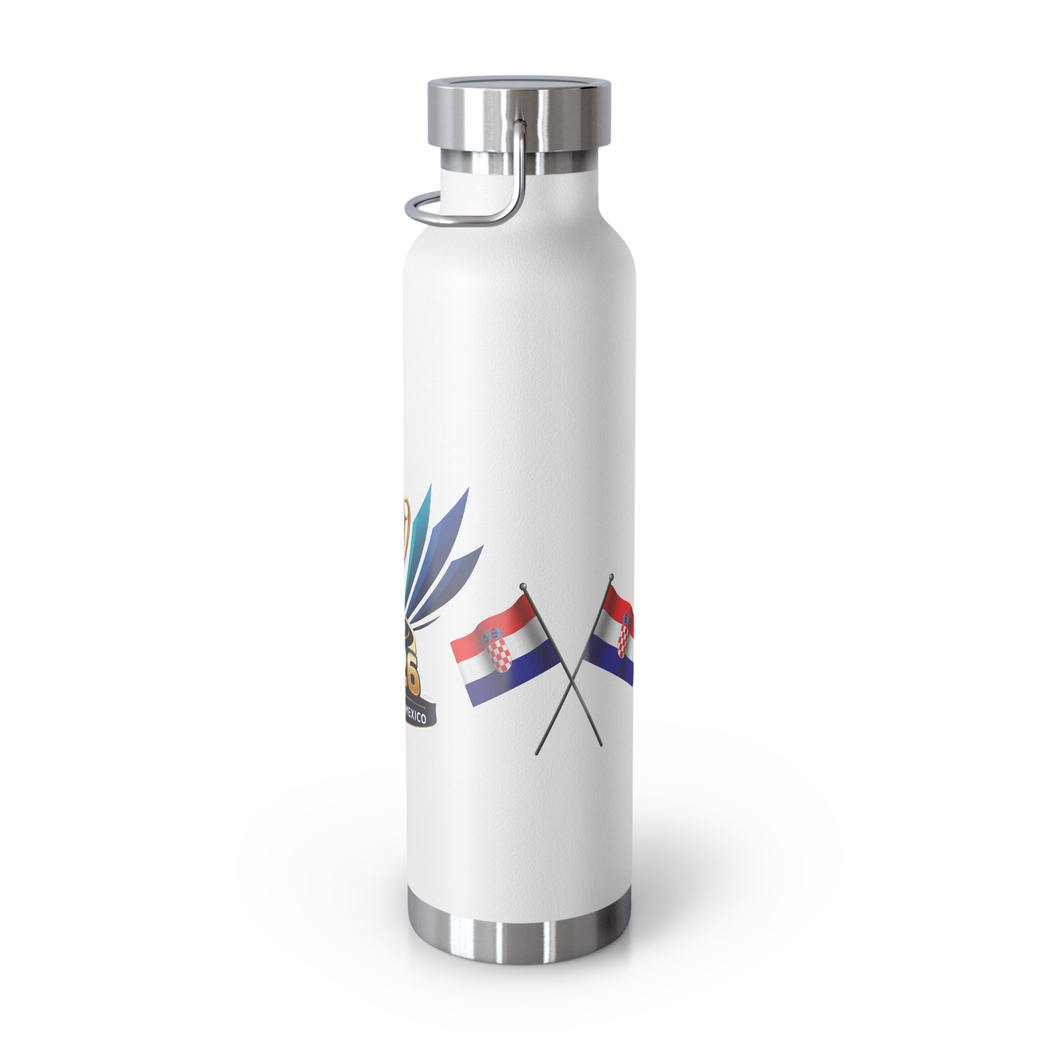 Croatia 2026 Soccer Tournament Stainless Bottle – USA Canada Mexico Championship Cup Design, 22oz Vacuum Insulated