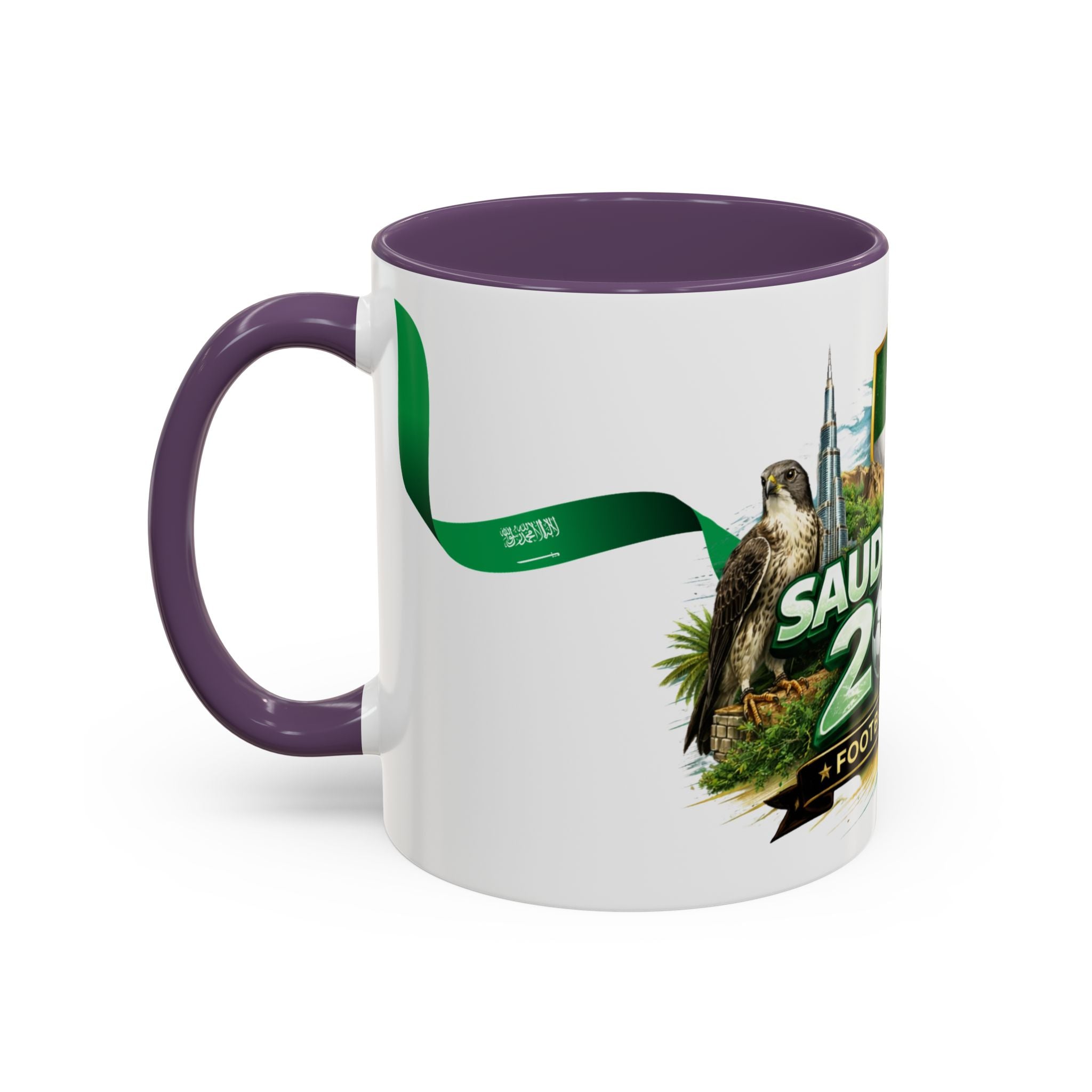 Saudi Arabia 2026 Football Passion Accent Coffee Mug – Cup Soccer Fan Gift