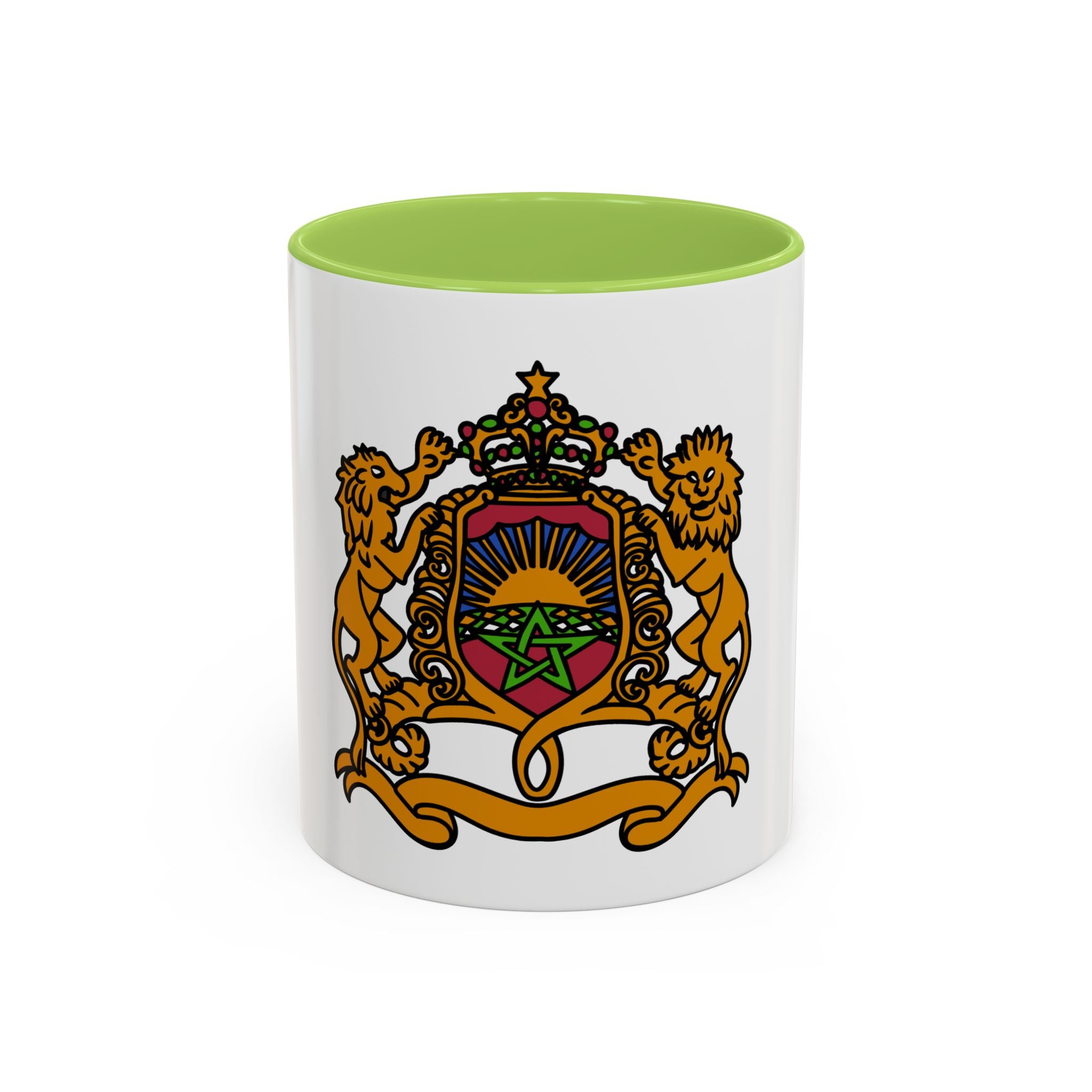 Morocco Coat of Arms Accent Coffee Mug – Moroccan Flag 11/15oz