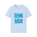 Team Blue Baby Gender T-Shirt — Retro Wave Graphic Tee