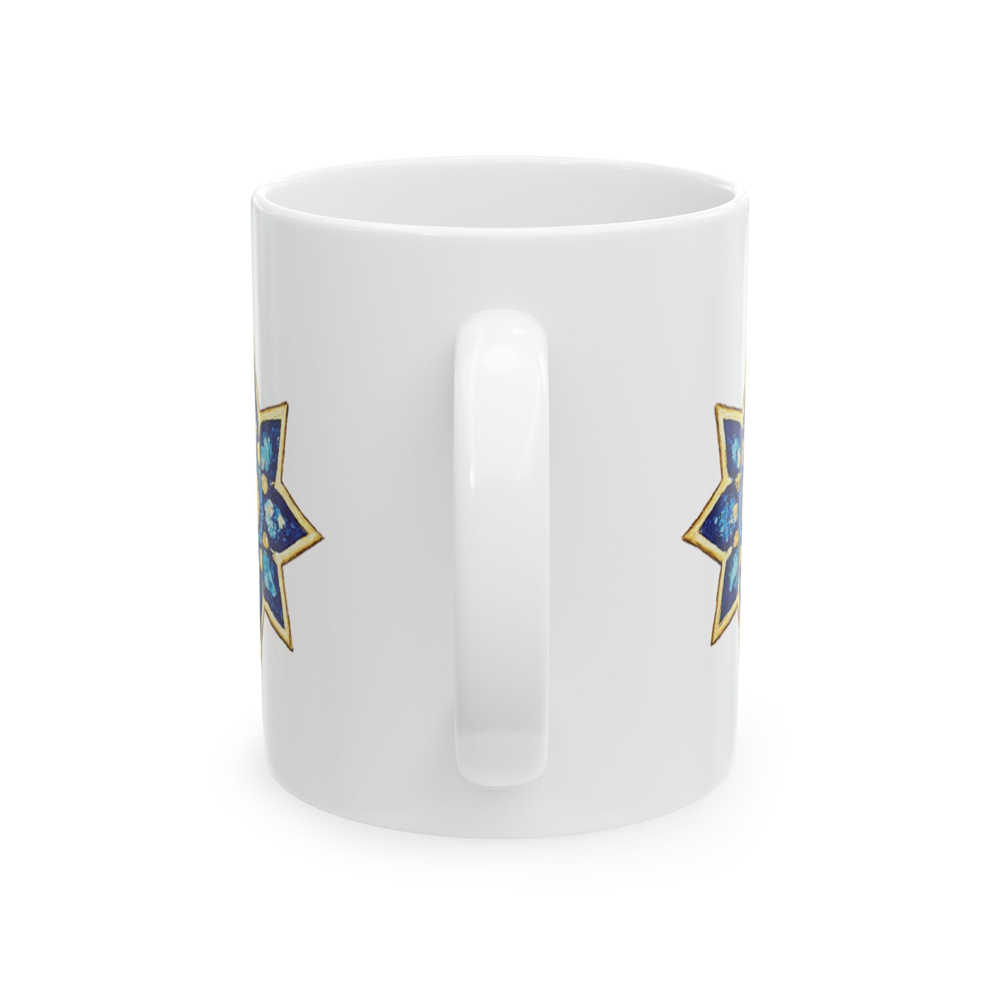 Evil Eye Hamsa Ceramic Mug – Protective Nazar Coffee Cup (11oz/15oz)