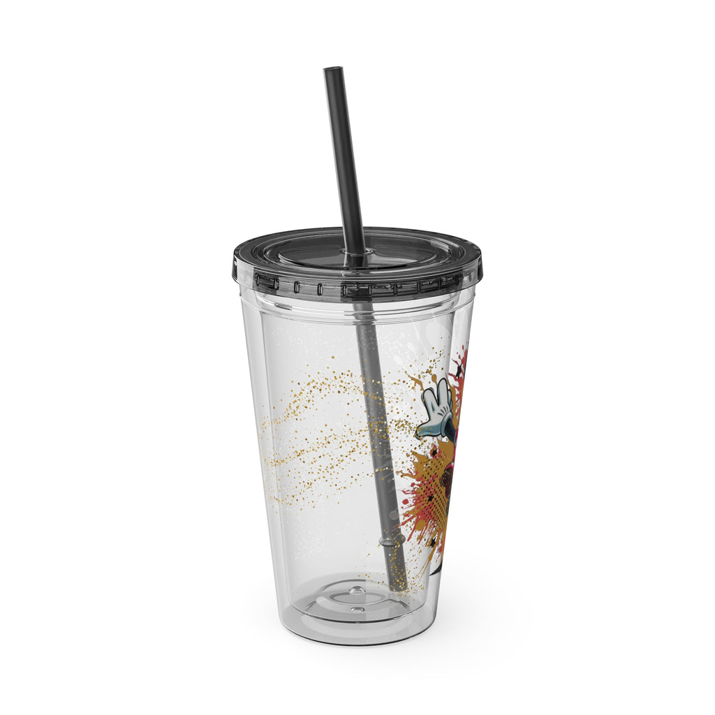 Minnie Mouse Sunsplash 16oz Tumbler with Straw