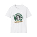 Backbucks Coffee T-Shirt — "Running on Caffeine & Pain" Vintage Logo Tee