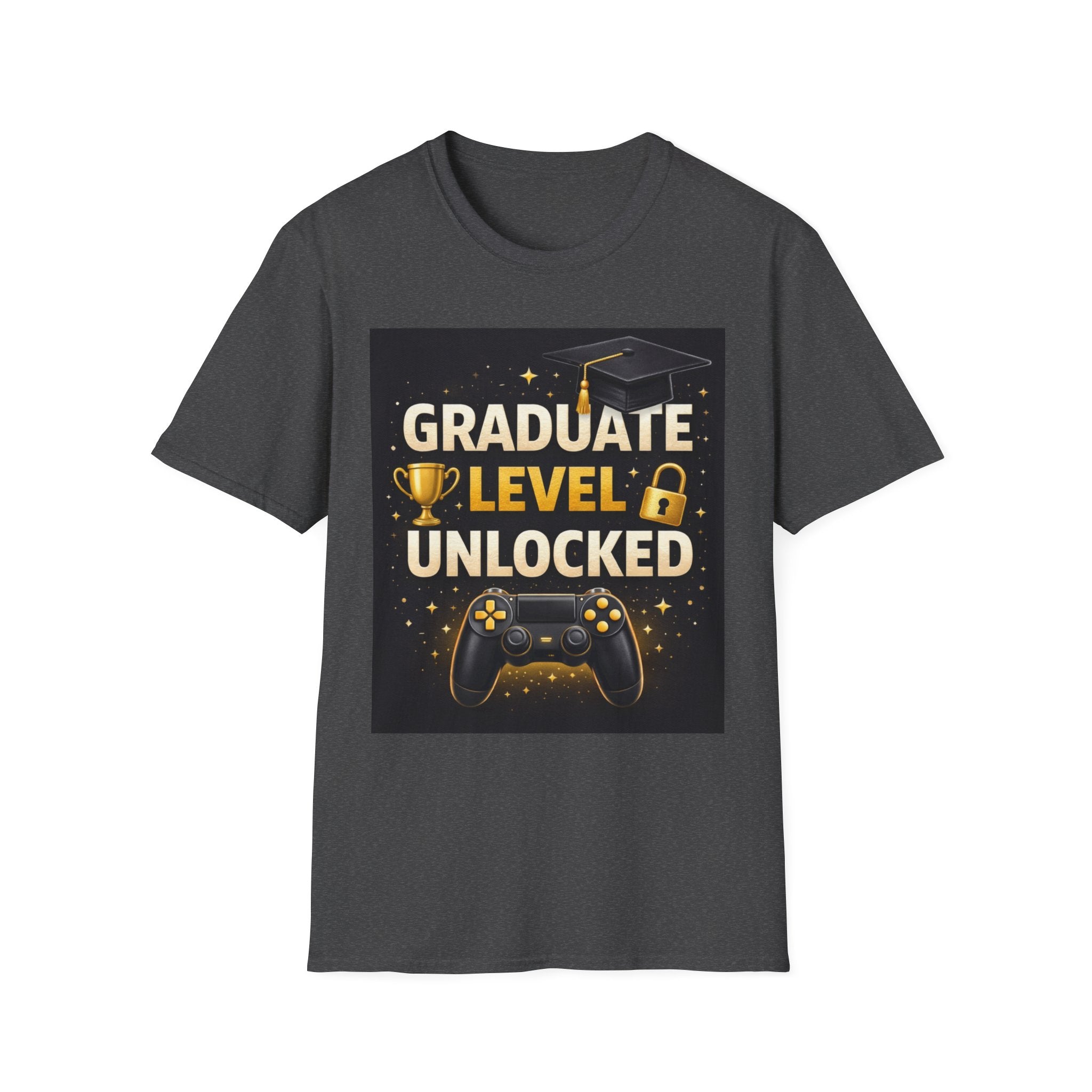 Graduate Level Unlocked T-Shirt — Gamer Graduation Tee