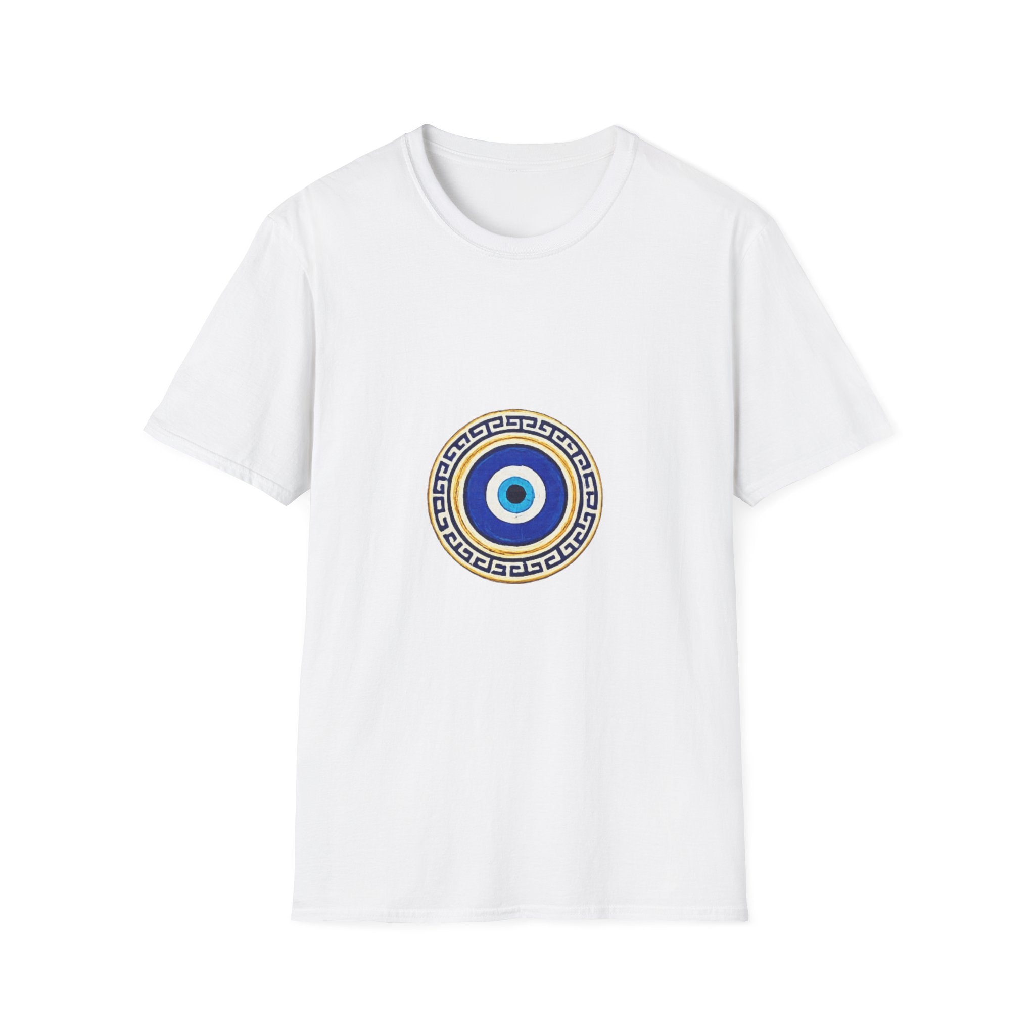 Evil Eye Crescent Lantern T‑Shirt — Protective Nazar Tee with Moon Lantern Design
