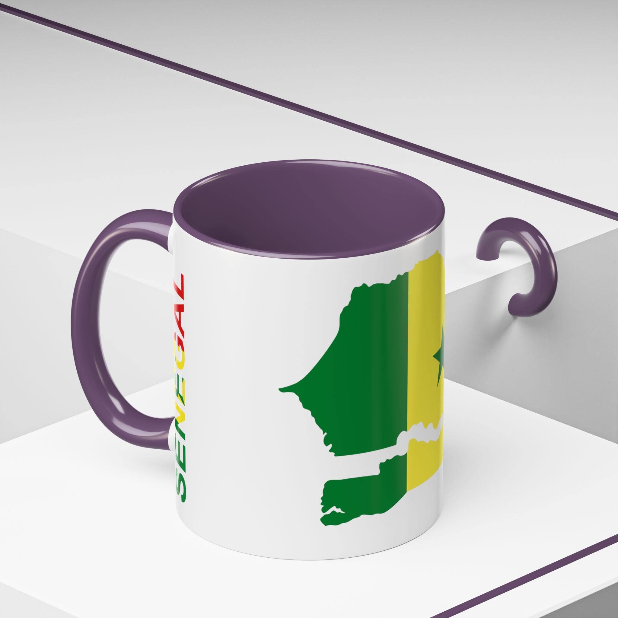 Senegal Flag Map Accent Coffee Mug – Pride Gift for Senegalese Coffee Lovers