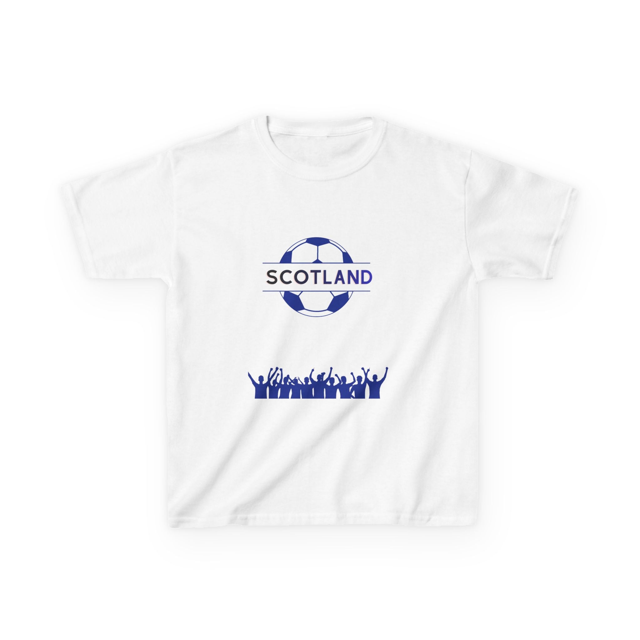 Scotland Kids Soccer T‑Shirt — Scottish Flag Map & Fans Tee