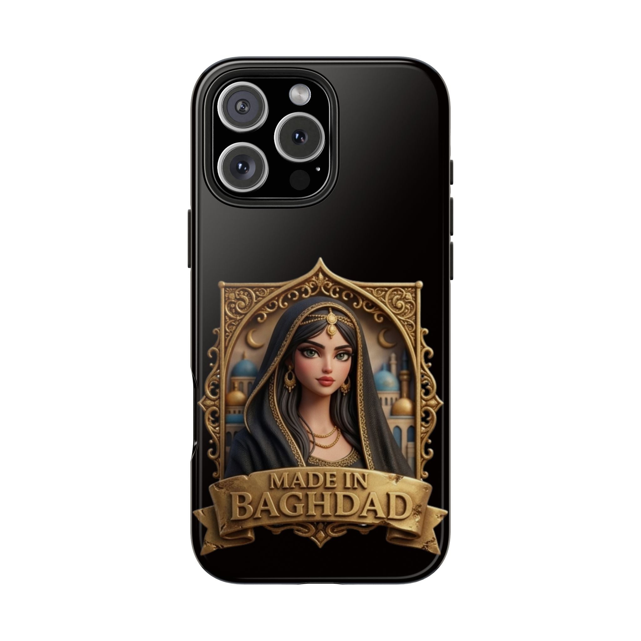 Made in Baghdad Phone Case — Elegant Middle Eastern Portrait Tough Protective Case