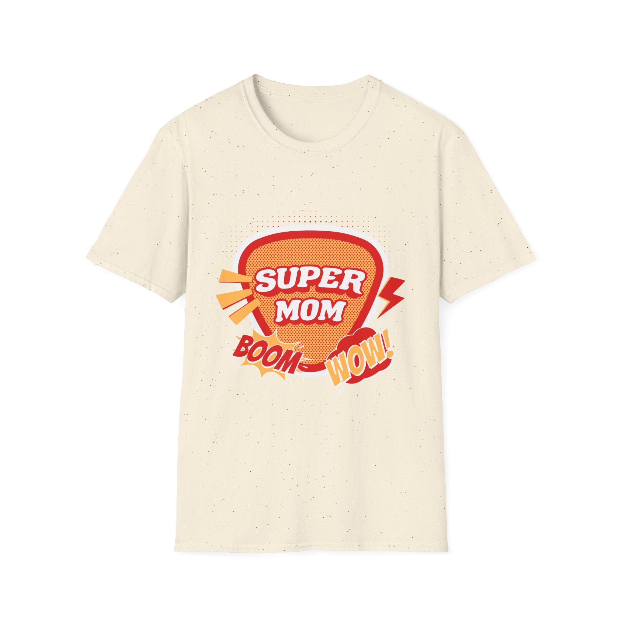 Super Mom T-Shirt — Retro Comic Boom Wow Mother's Day Tee