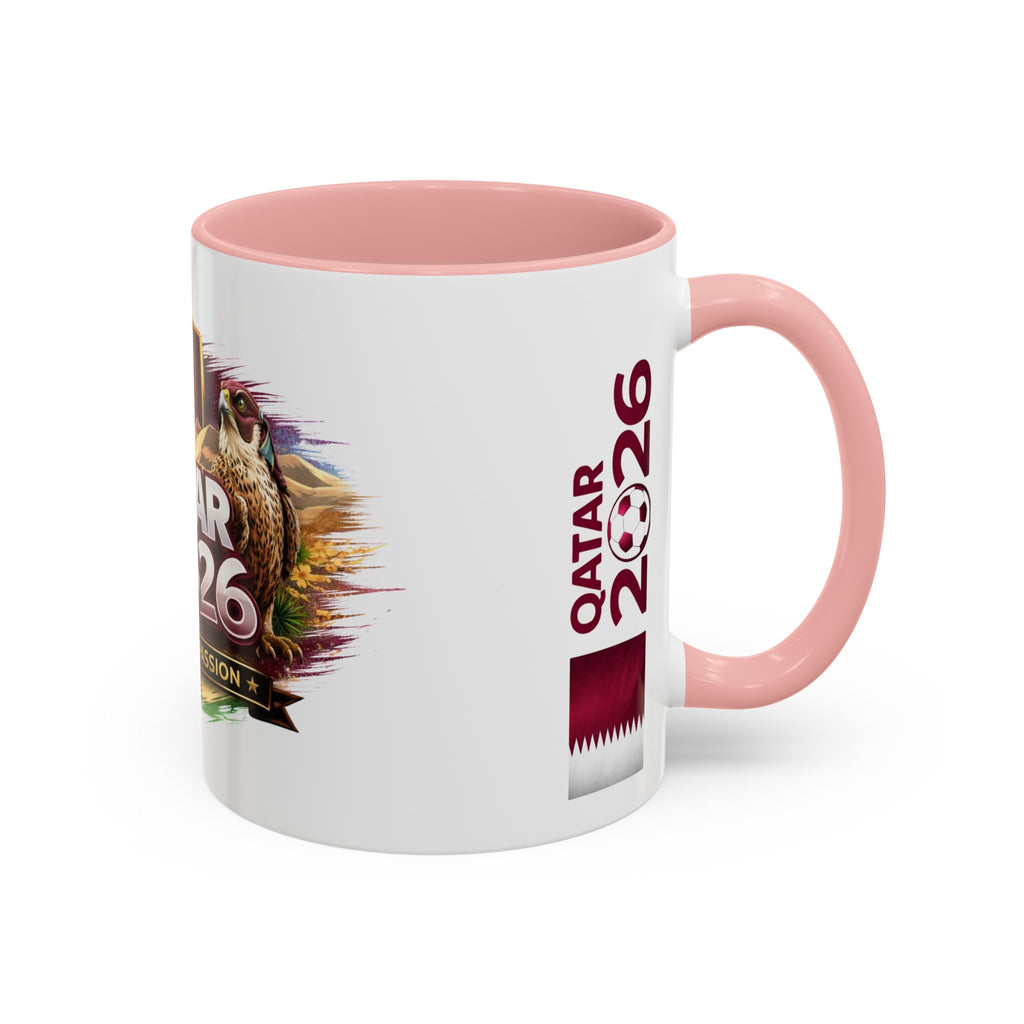 Qatar 2026 Football Passion Accent Coffee Mug (11/15oz)