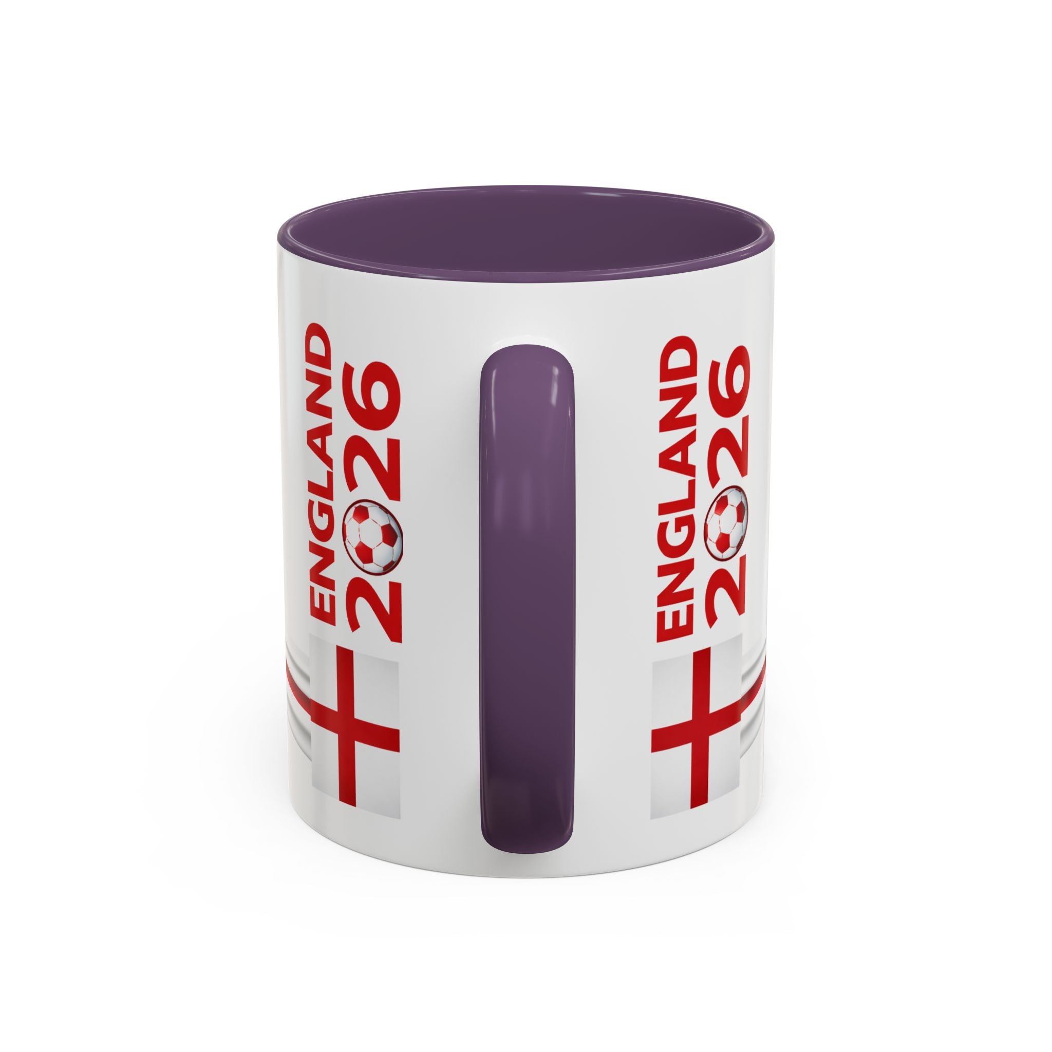 England 2026 Soccer Cup Accent Coffee Mug