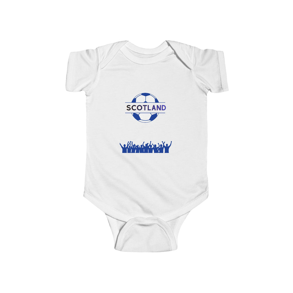 Scotland Soccer Infant Bodysuit – Scottish Flag & Fans Baby Onesie