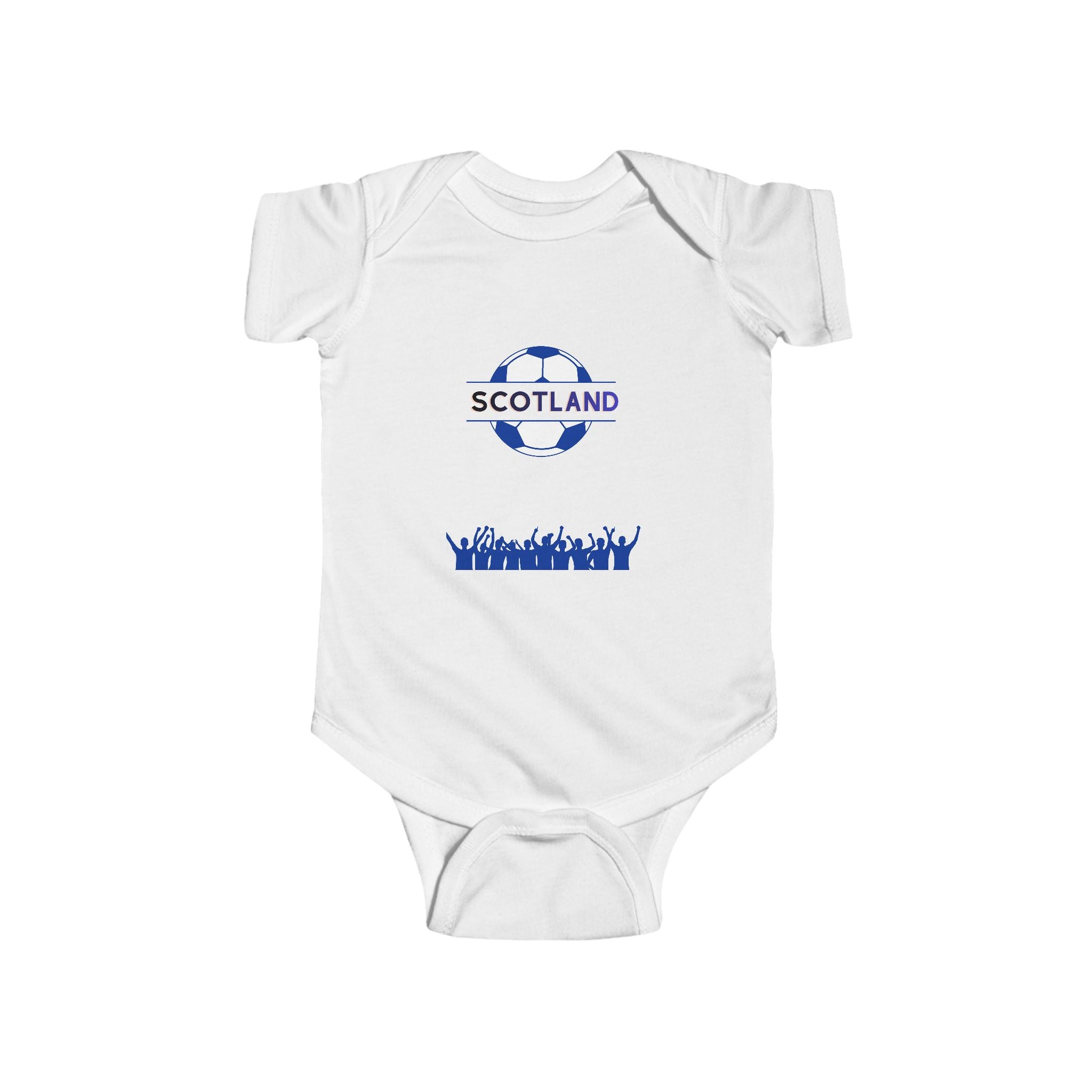 Scotland Soccer Infant Bodysuit – Scottish Flag & Fans Baby Onesie