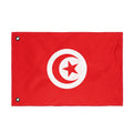 Tunisia Double-Sided Flag - 2 Grommet Red Crescent & Star Outdoor/Indoor Flag