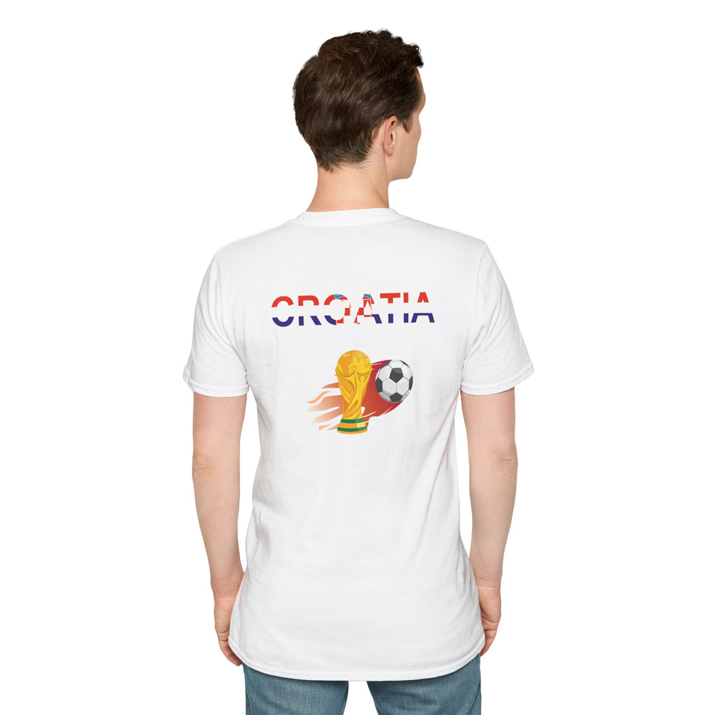Croatia Flag Soccer T-Shirt — Croatia Cup Football Tee