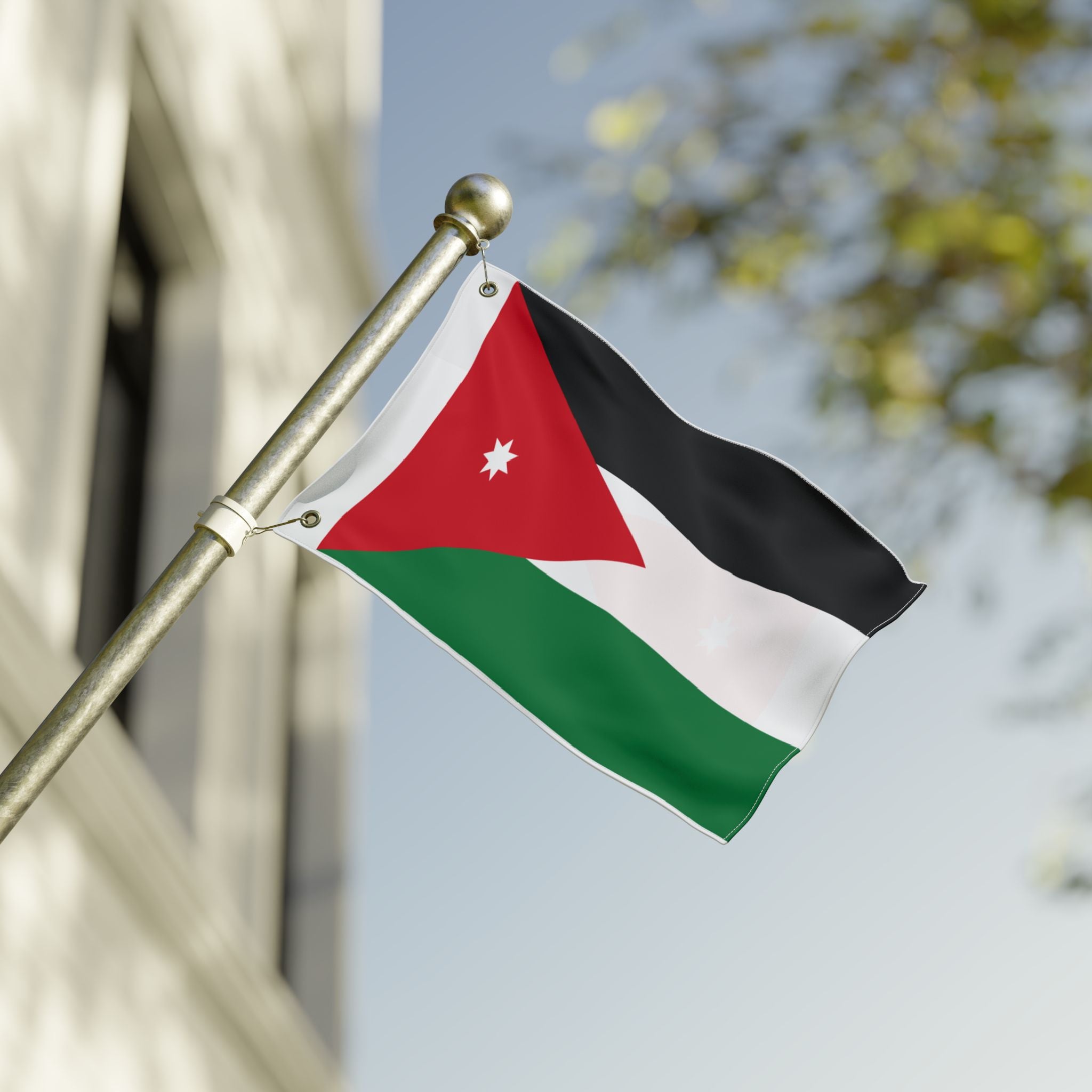 Jordan Flag — Double-Sided Outdoor Banner