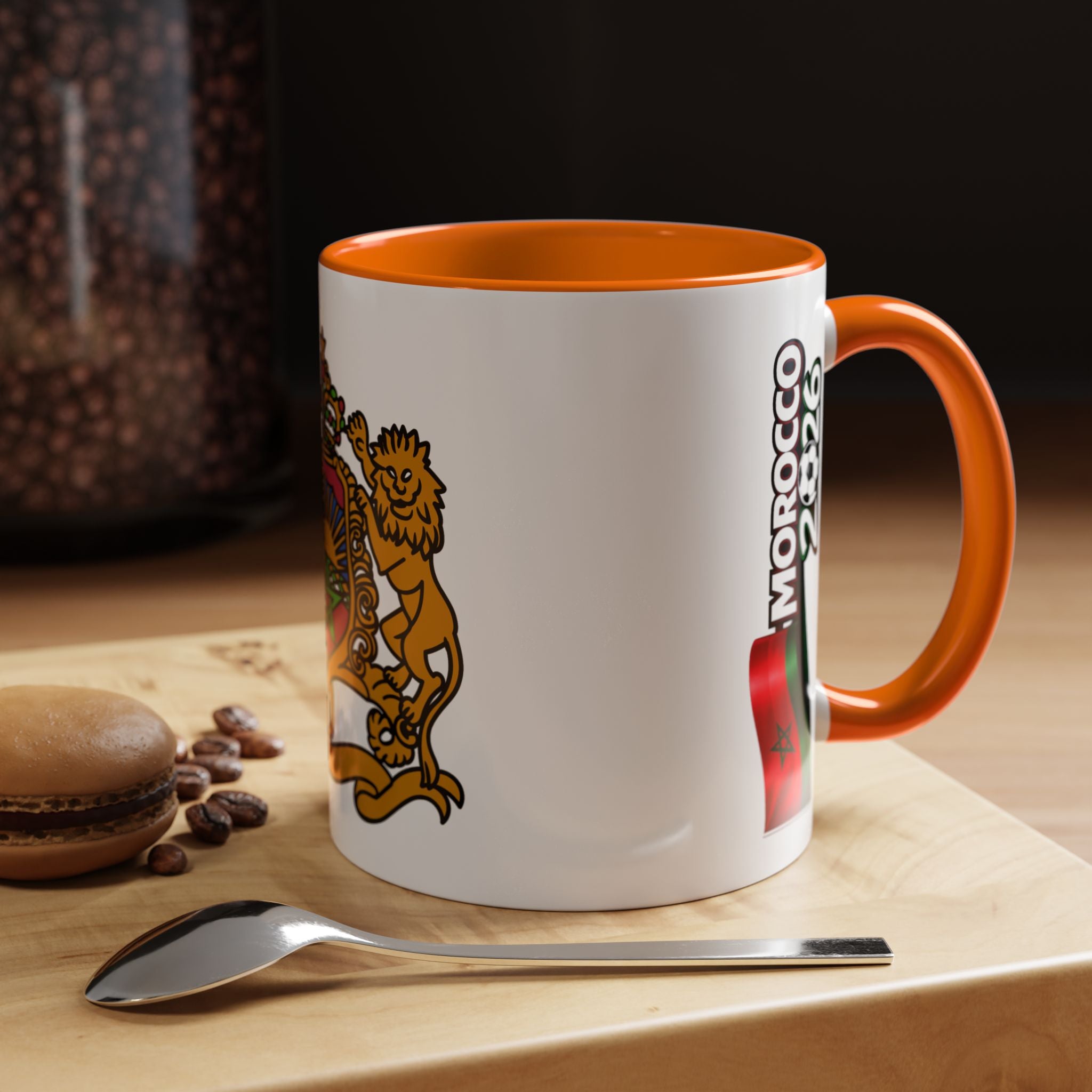 Morocco Coat of Arms Accent Coffee Mug – Moroccan Flag 11/15oz