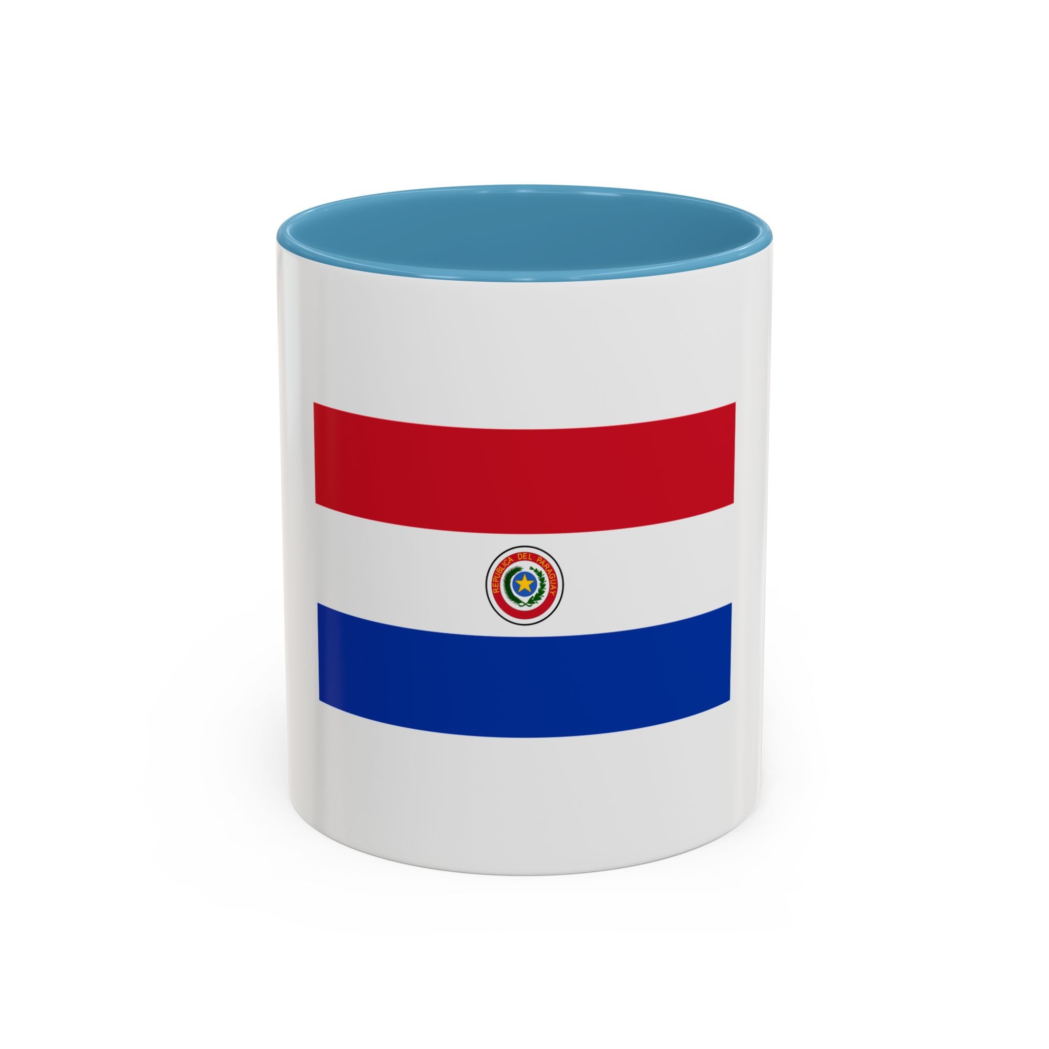 Paraguay Flag Accent Coffee Mug – Patriotic 11/15oz Ceramic Mug
