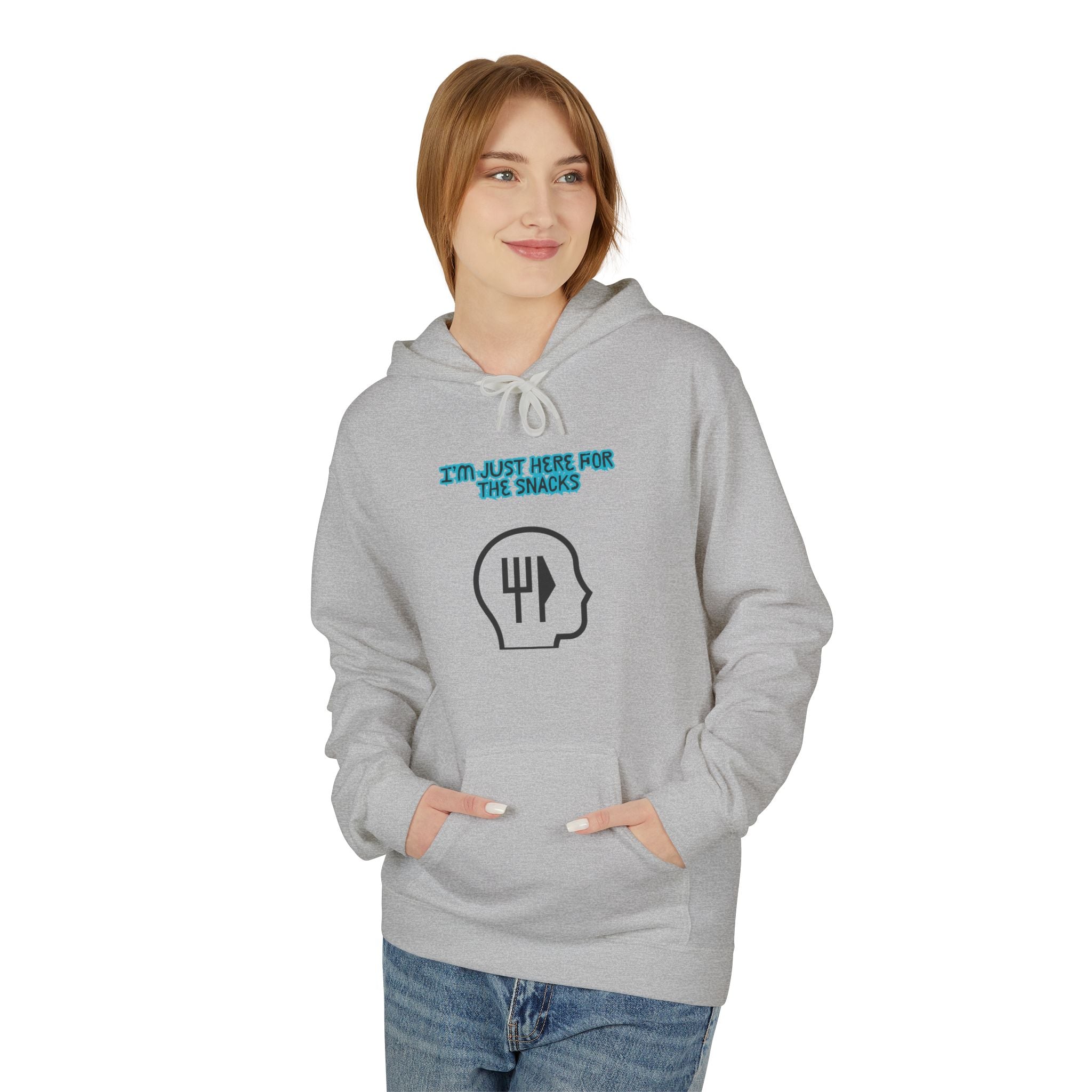 I’m Just Here for the Snacks Unisex Midweight Softstyle Fleece Hoodie