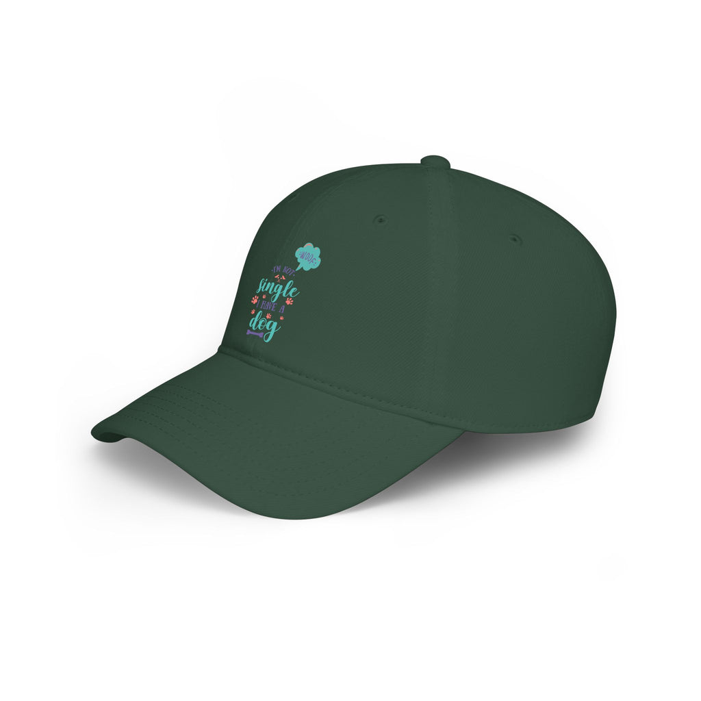 Funny "Single, Taken, I Have a Dog" Dog Lover Baseball Cap