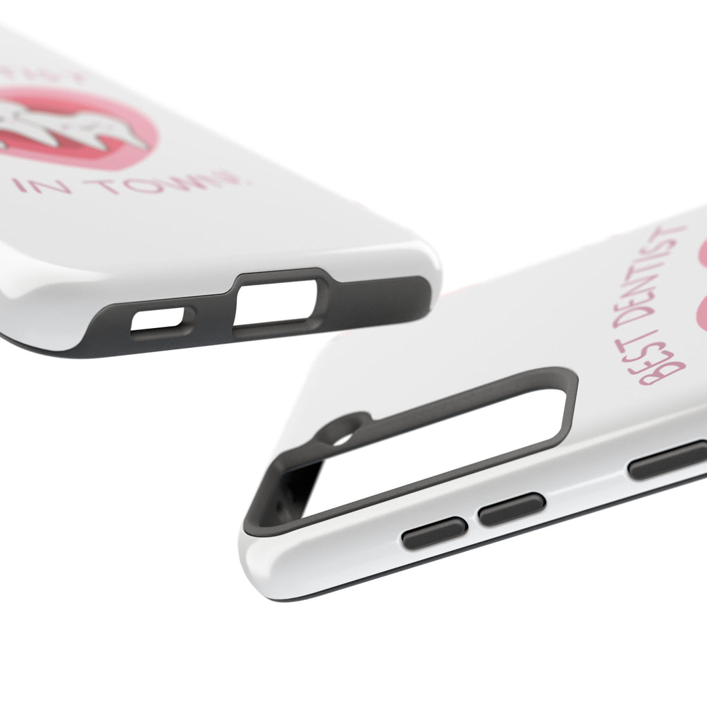 Tough Phone Case — “Best Dentist in Town!” Cute Tooth Heart Design