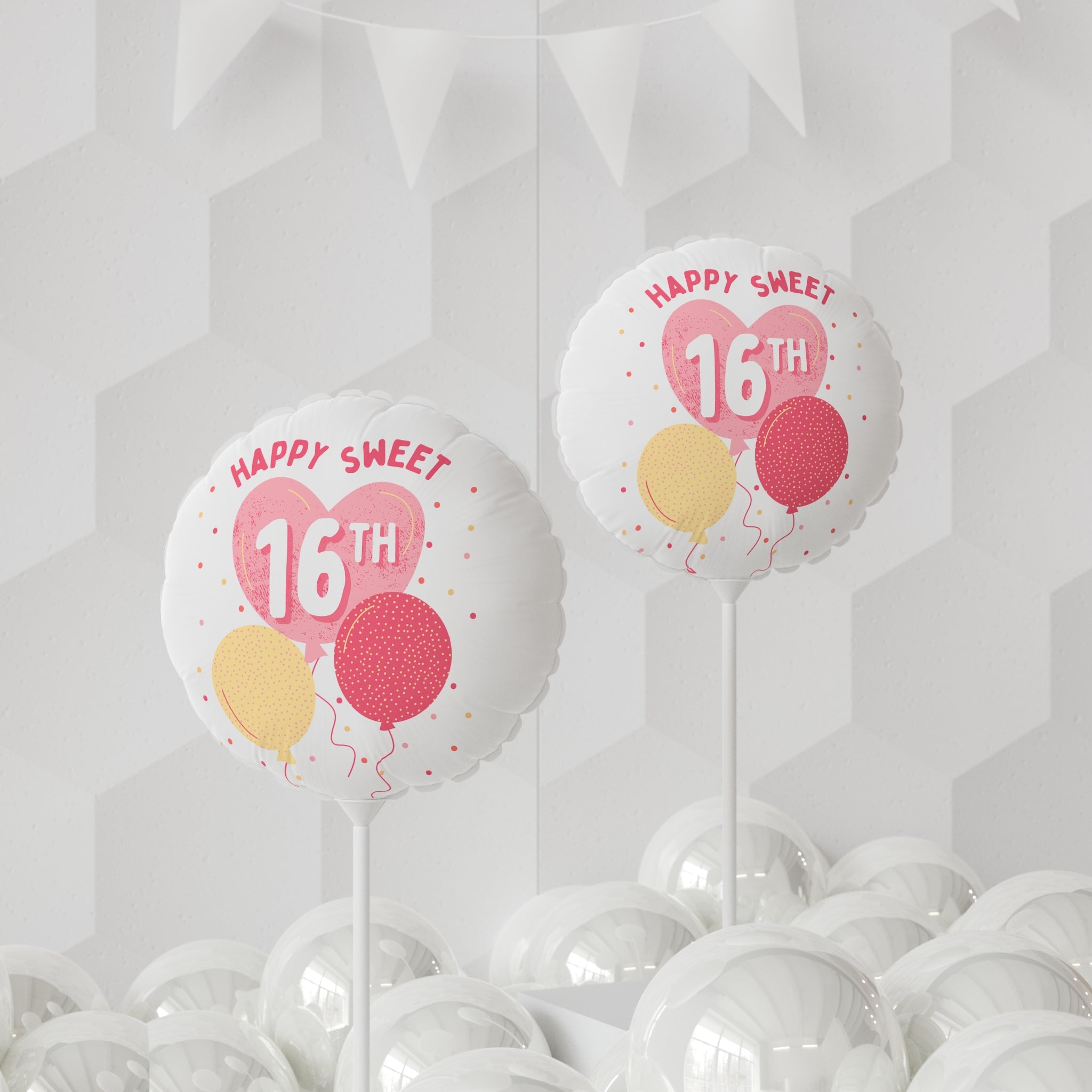 16th Birthday Balloon – Happy Sweet 16 Foil Party Balloon (11")