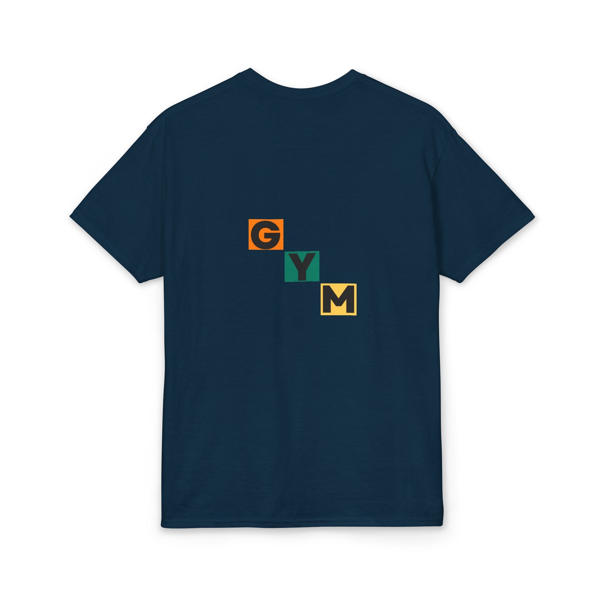 Gym Blocks Graphic T-Shirt — Retro Fitness Silhouette Tee