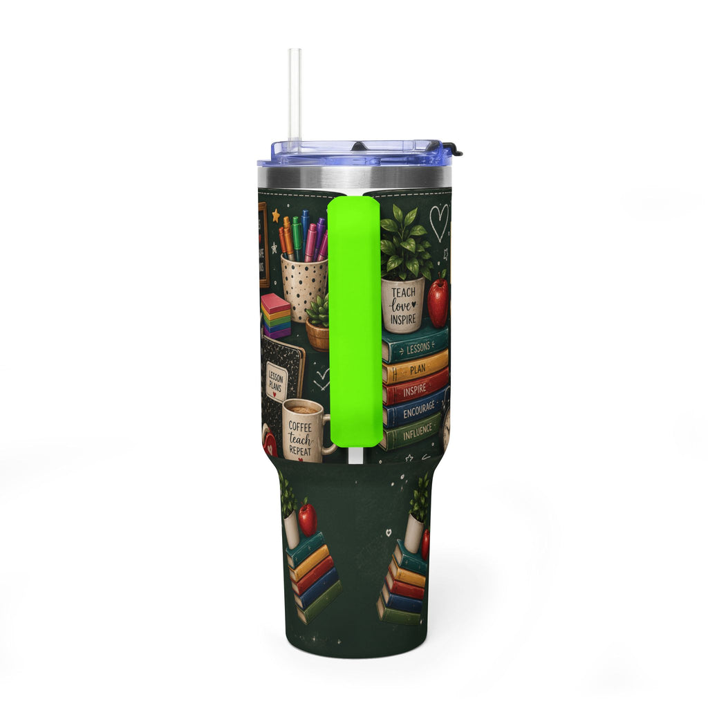 Teacher Nutrition Facts 40oz Vacuum Tumbler — Insulated Teacher Coffee Cup