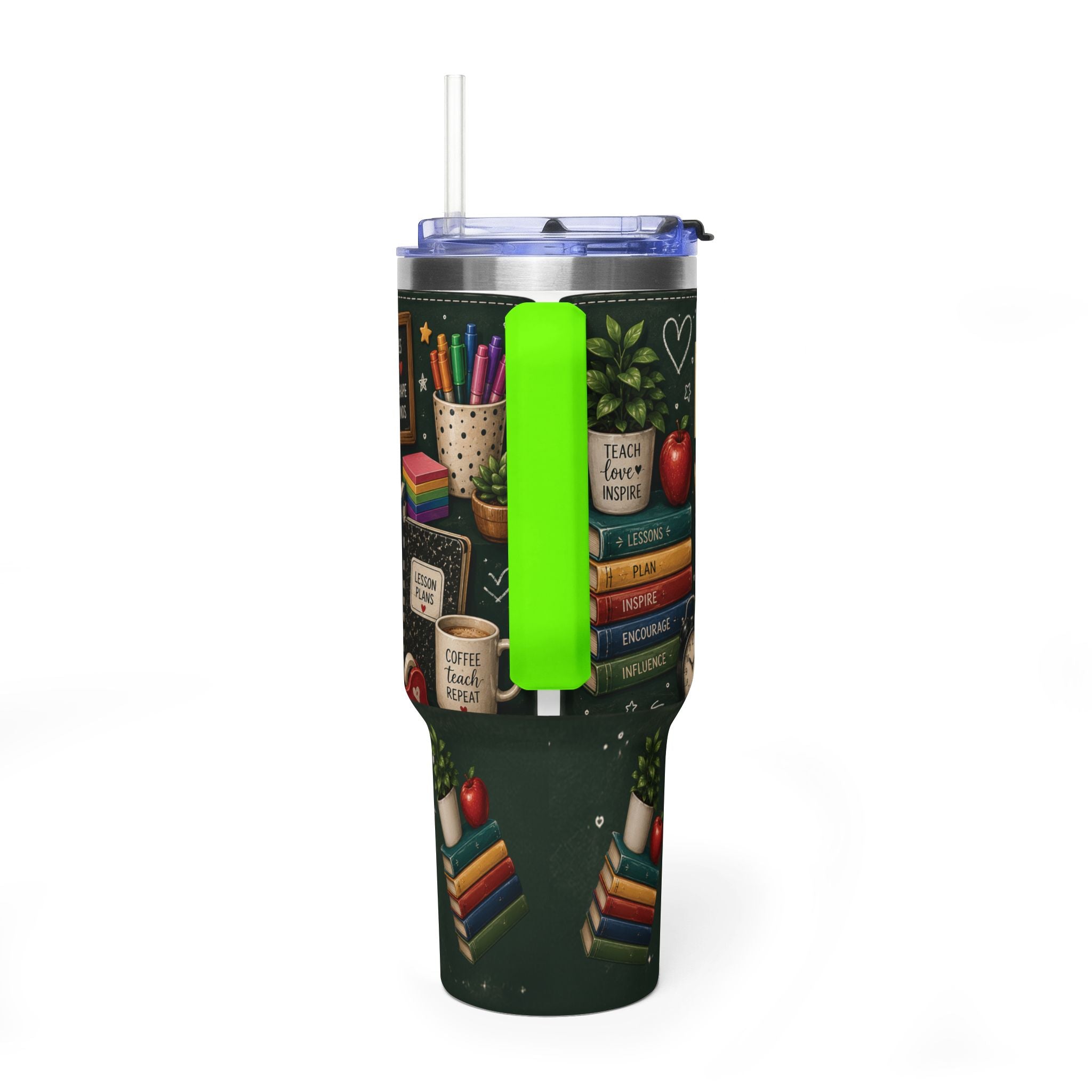Teacher Nutrition Facts 40oz Vacuum Tumbler — Insulated Teacher Coffee Cup