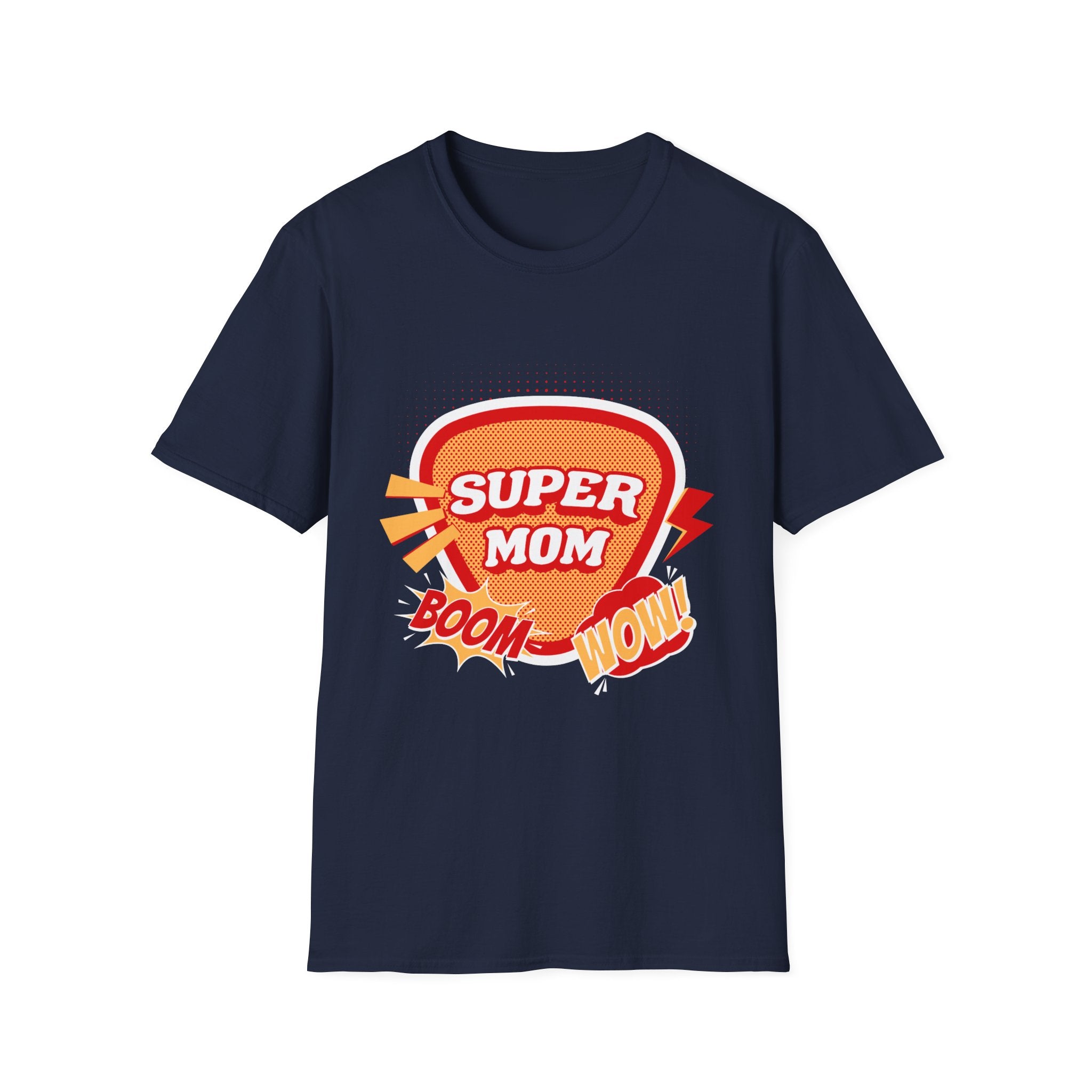 Super Mom T-Shirt — Retro Comic Boom Wow Mother's Day Tee