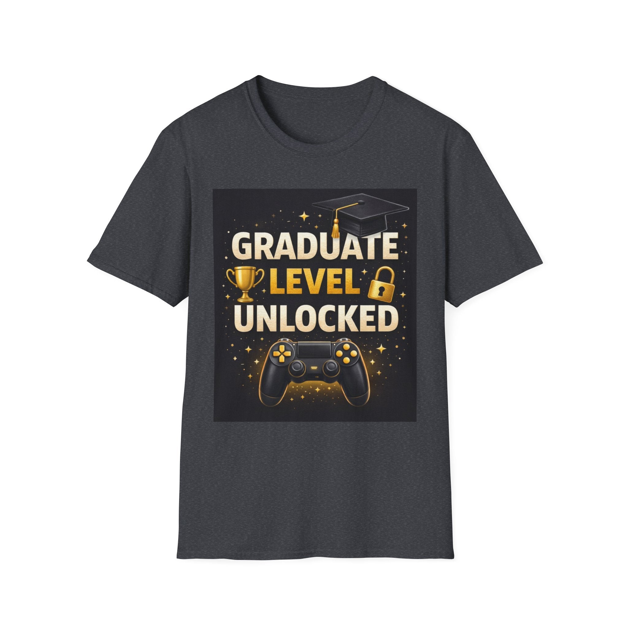 Graduate Level Unlocked T-Shirt — Gamer Graduation Tee