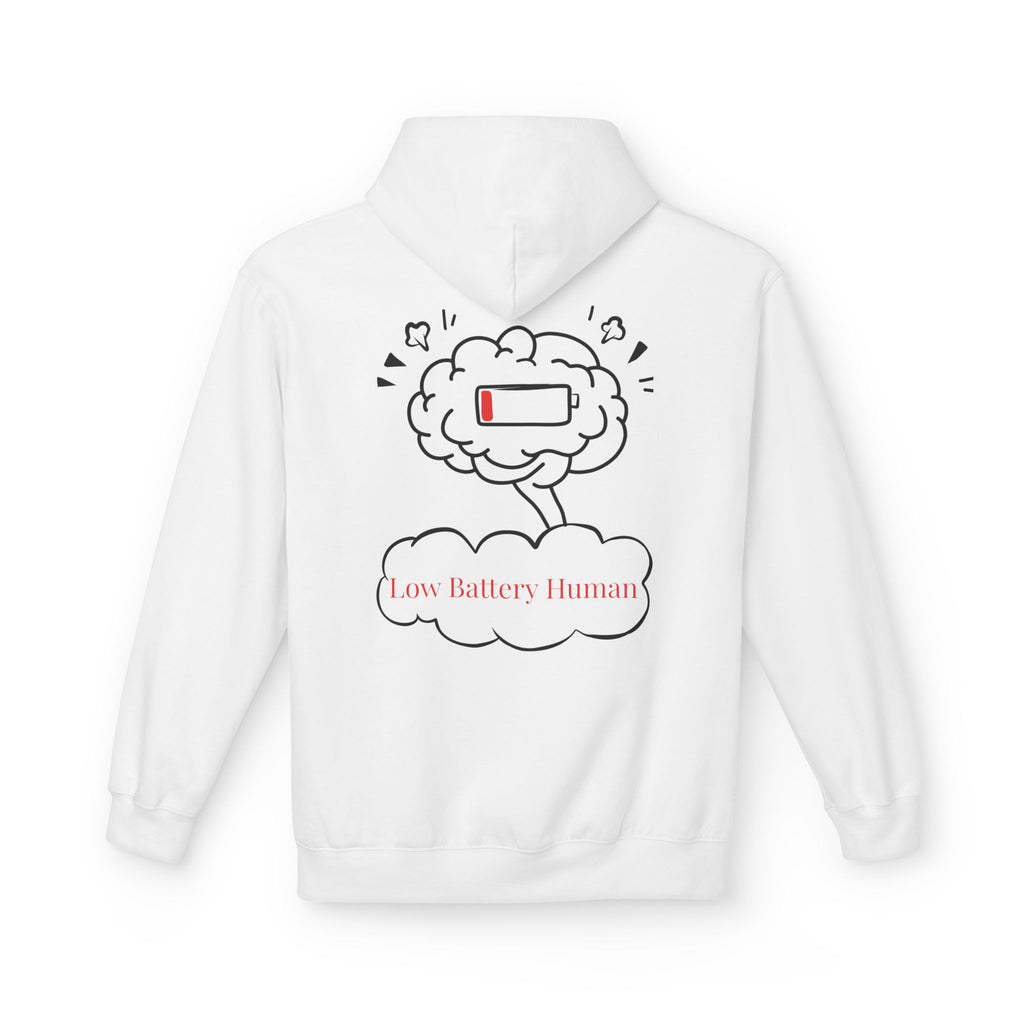 Low Battery Human Unisex Midweight Softstyle Fleece Hoodie