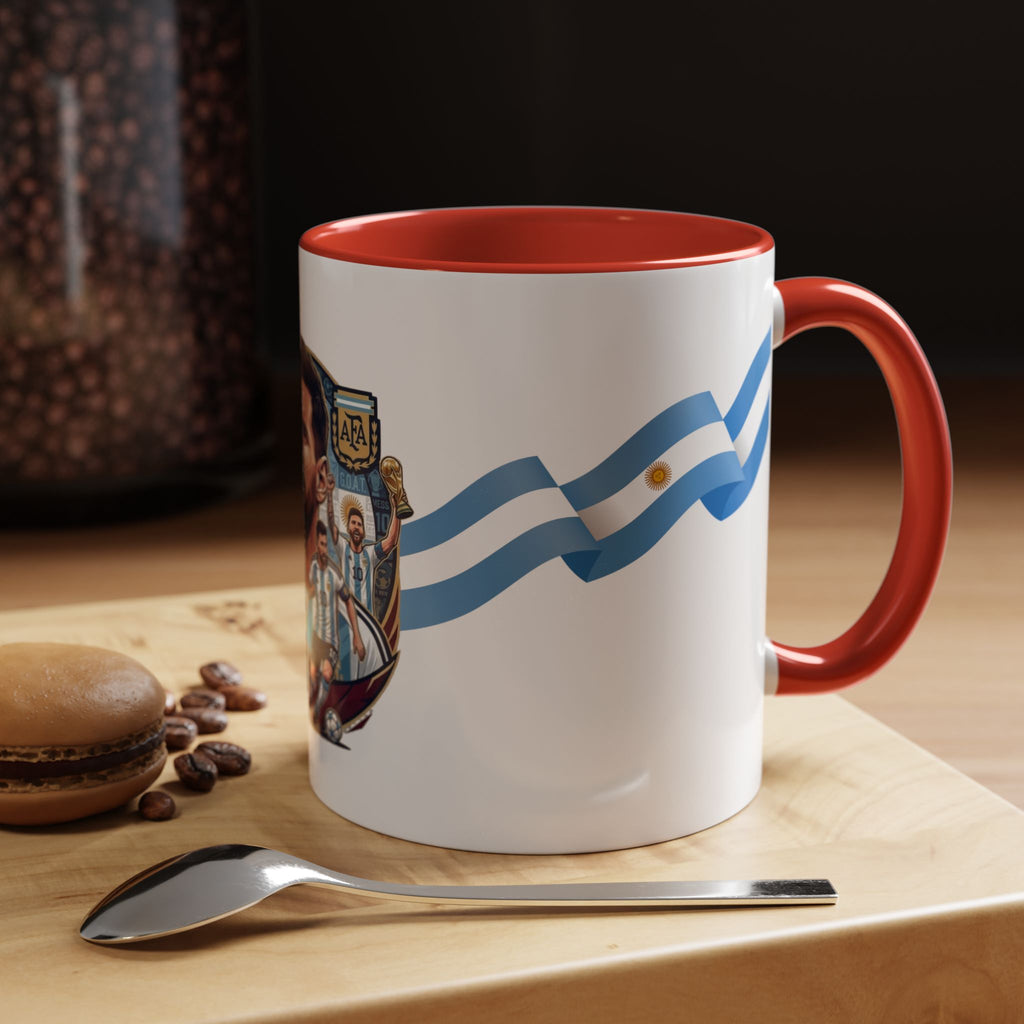 Argentina Soccer Player Coffee Mug – National Flag Accent