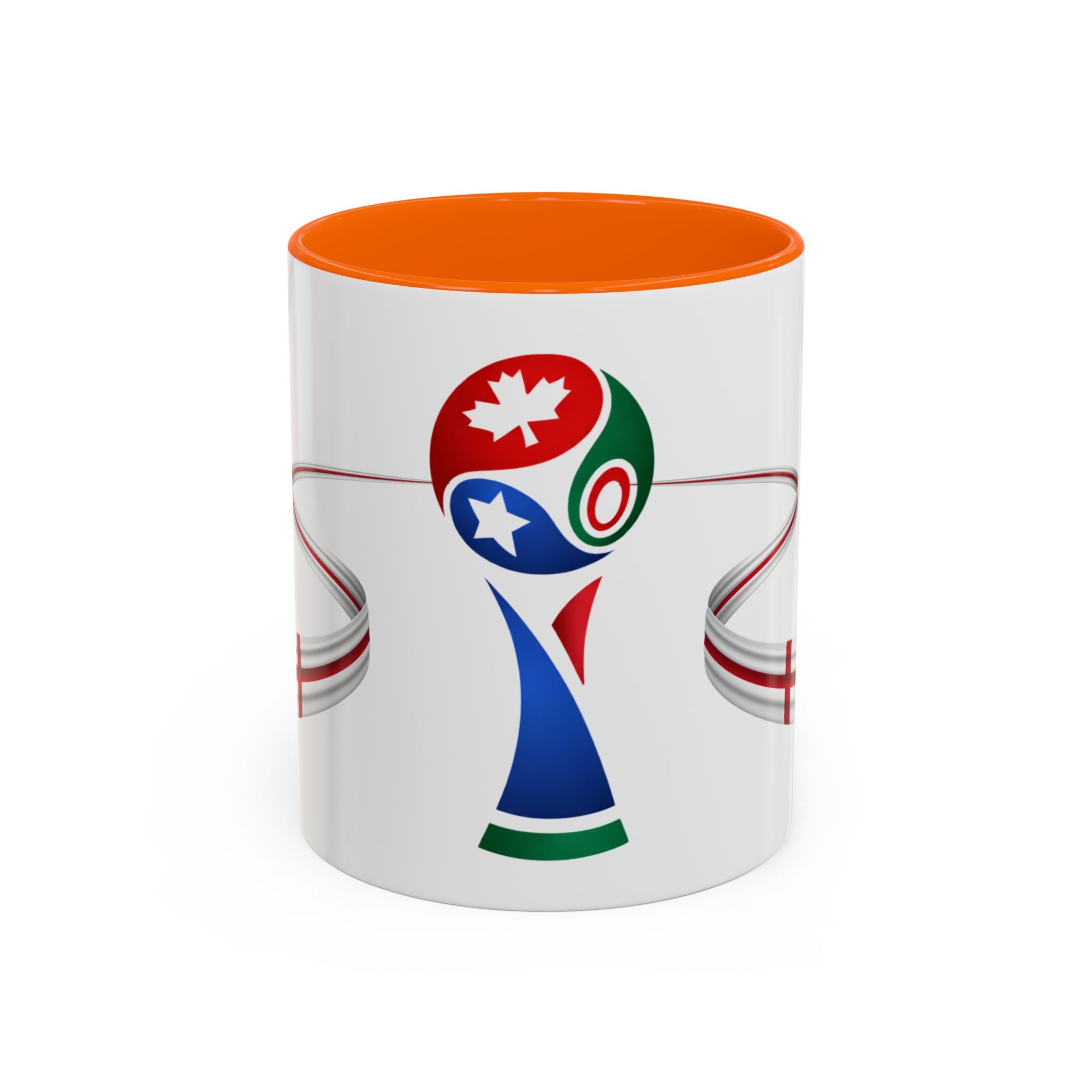 England 2026 Soccer Cup Accent Coffee Mug