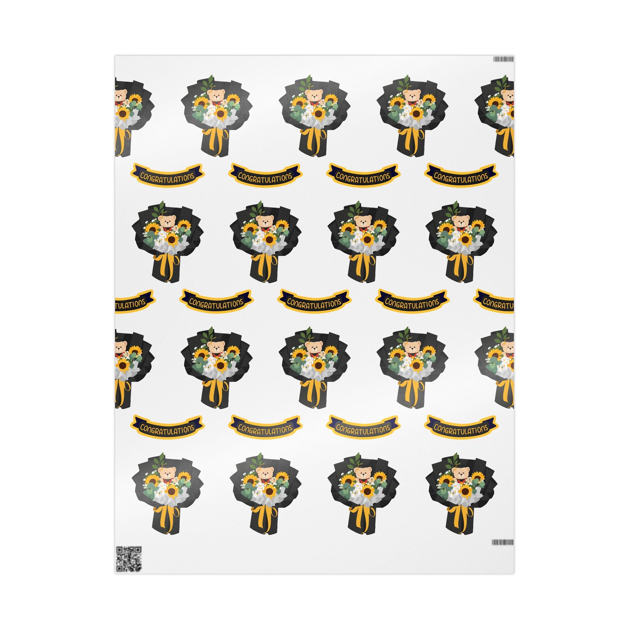Bouquet Wrapping Paper — Sympathy Floral Memorial Gift Wrap