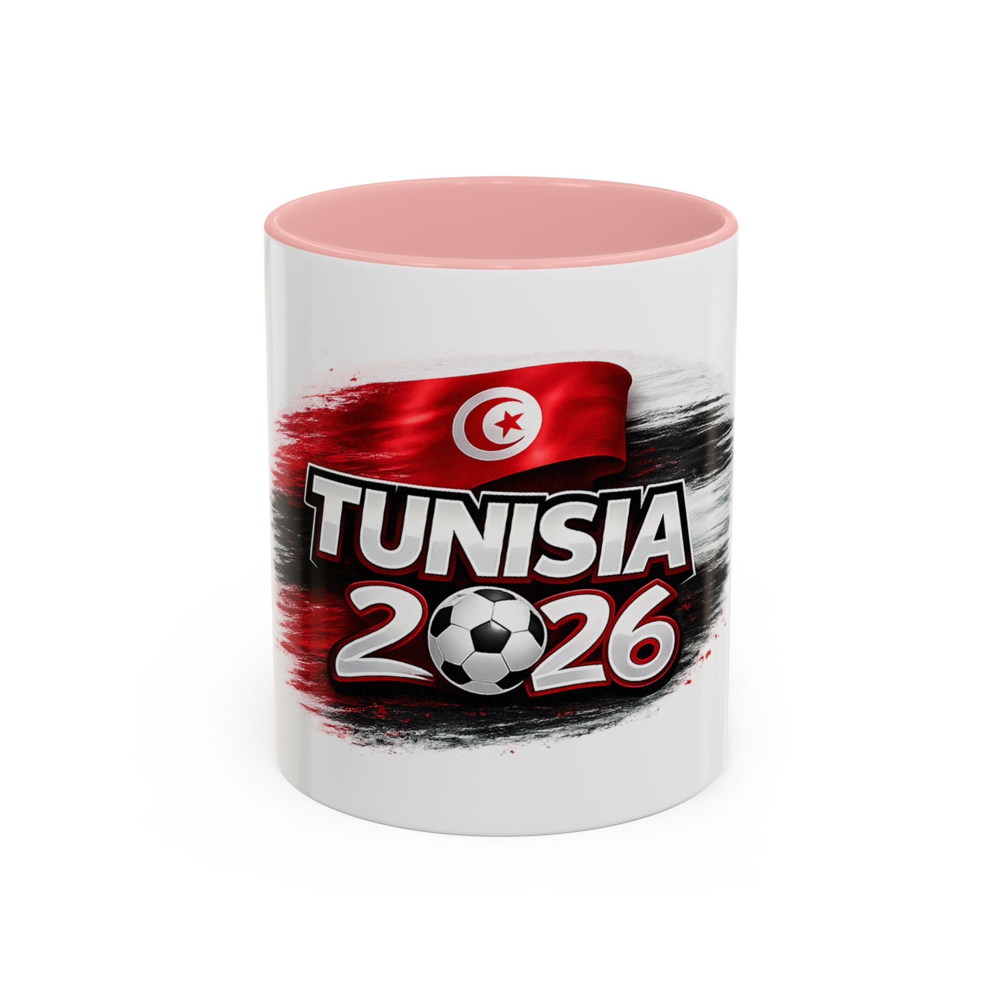 Tunisia 2026 Soccer Fan Coffee Mug — Tunisian Flag Accent (11/15oz)