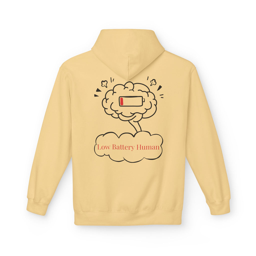 Low Battery Human Unisex Midweight Softstyle Fleece Hoodie