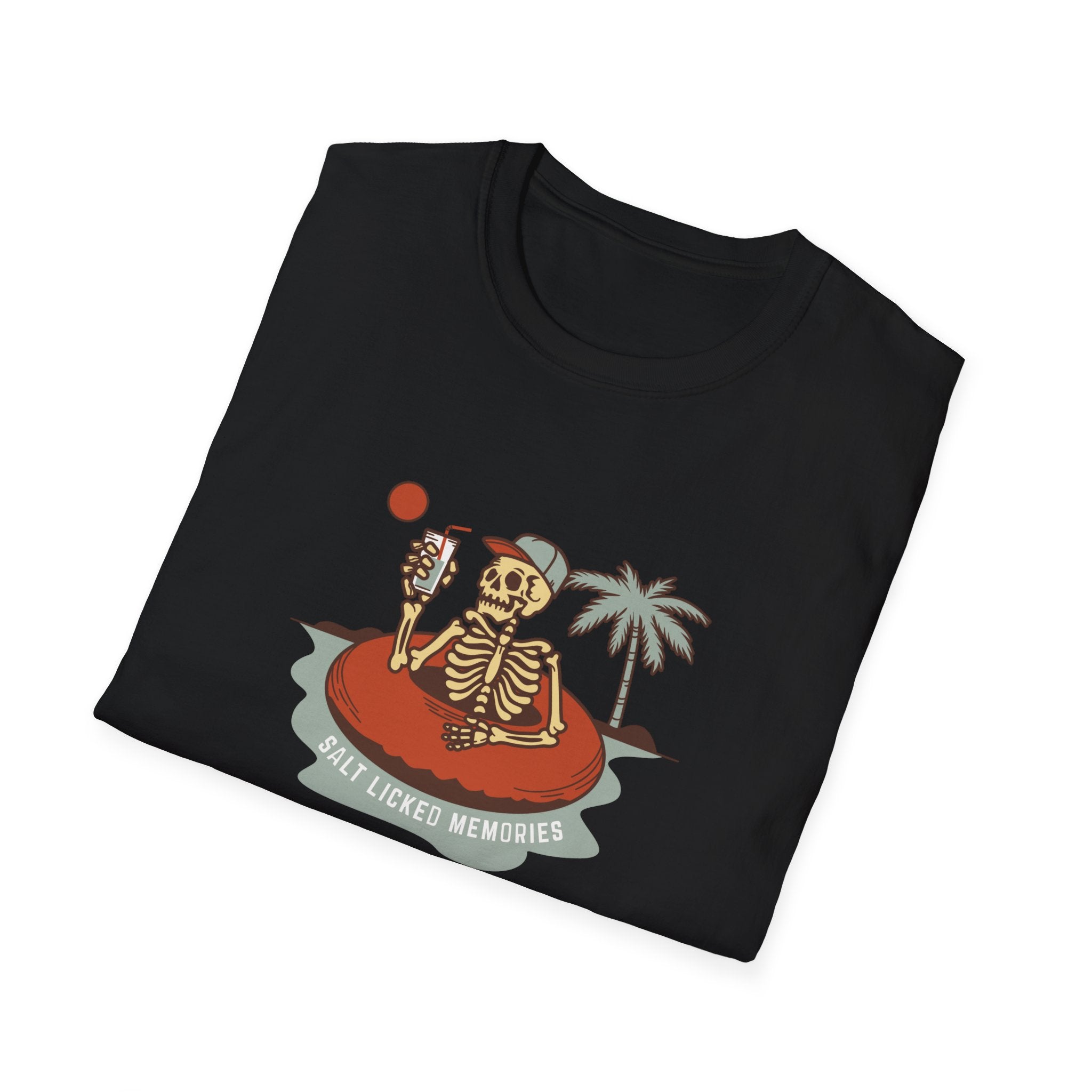 Hello Summer Skeleton T-Shirt — Retro Beach Vacation Tee