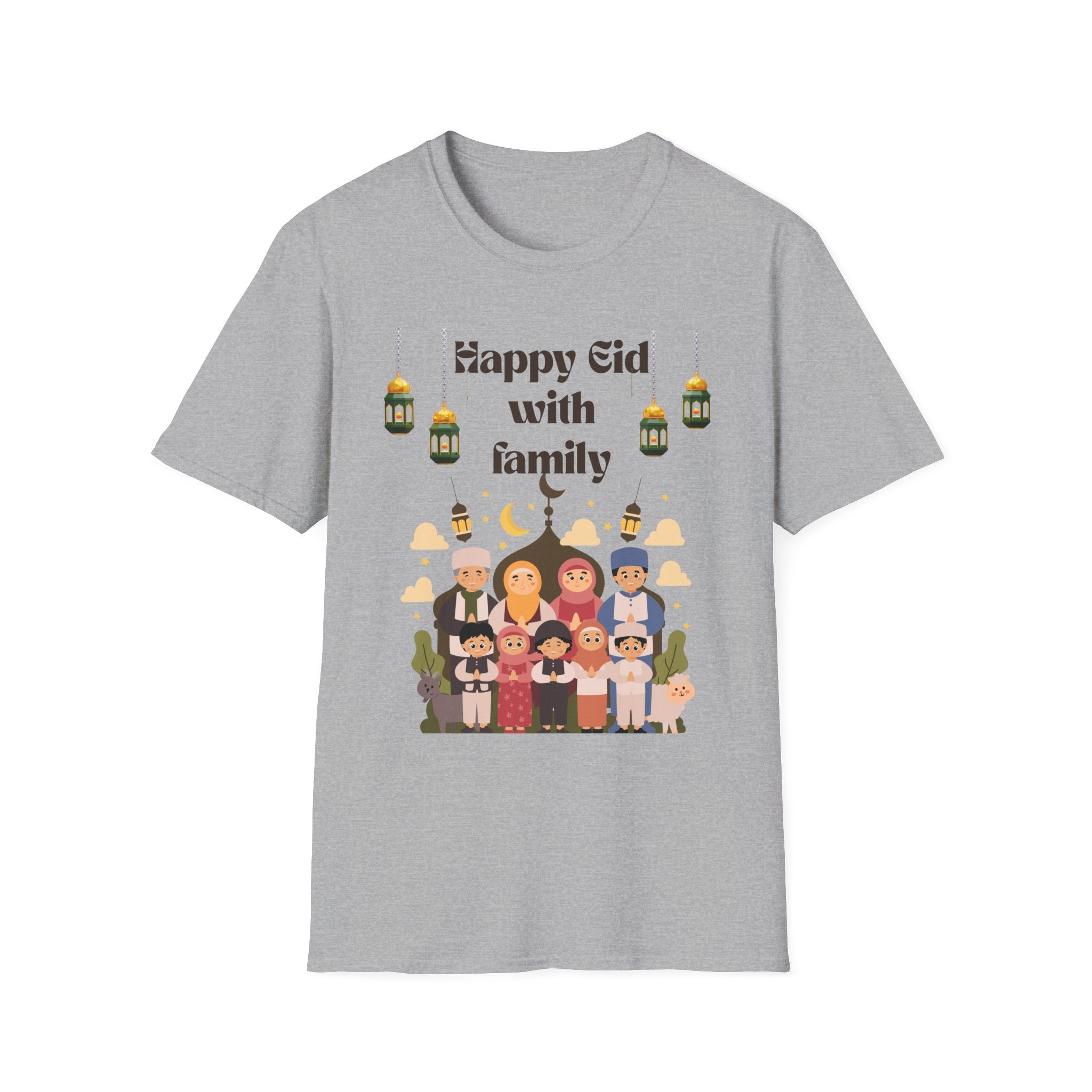 Eid with Family T-Shirt – Happy Eid Muslim Family Celebration Tee