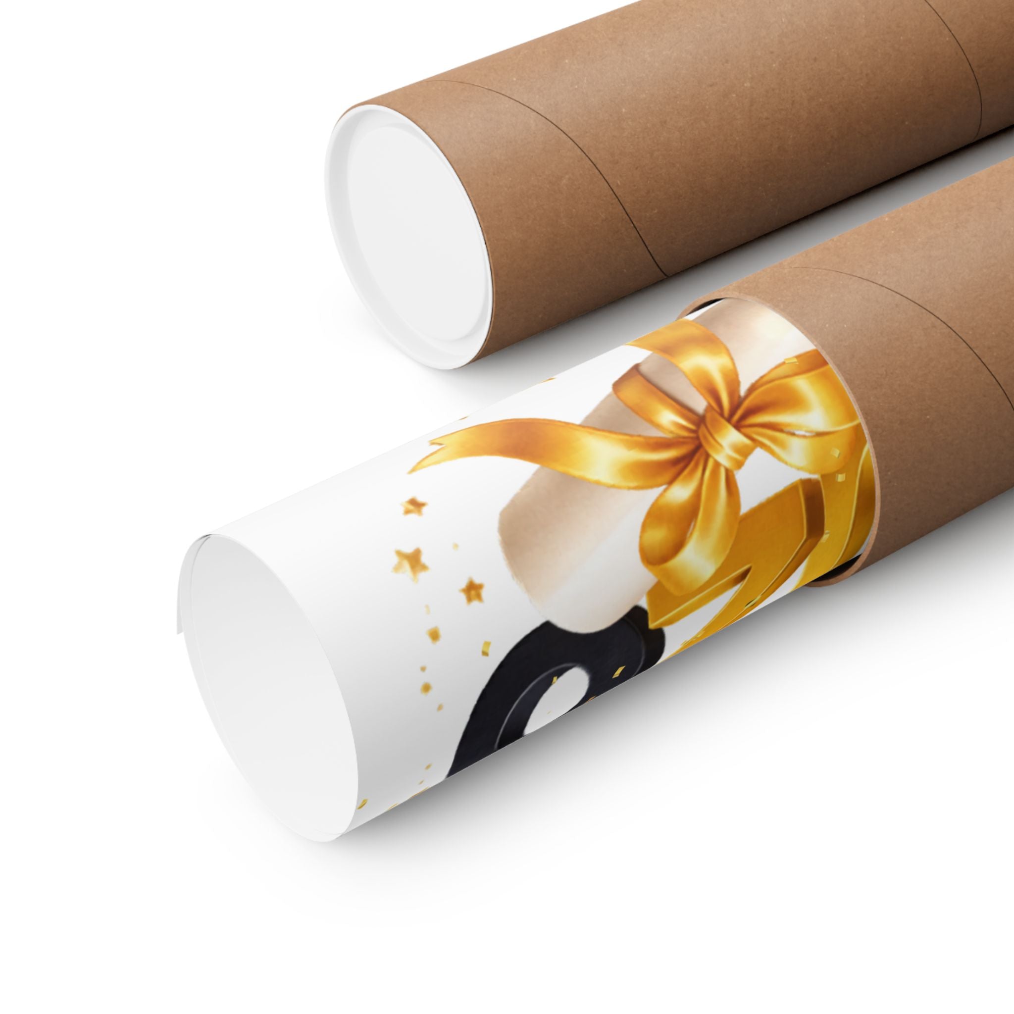 2026 Graduation Poster — Matte Vertical Graduation Wall Art with Cap & Diploma