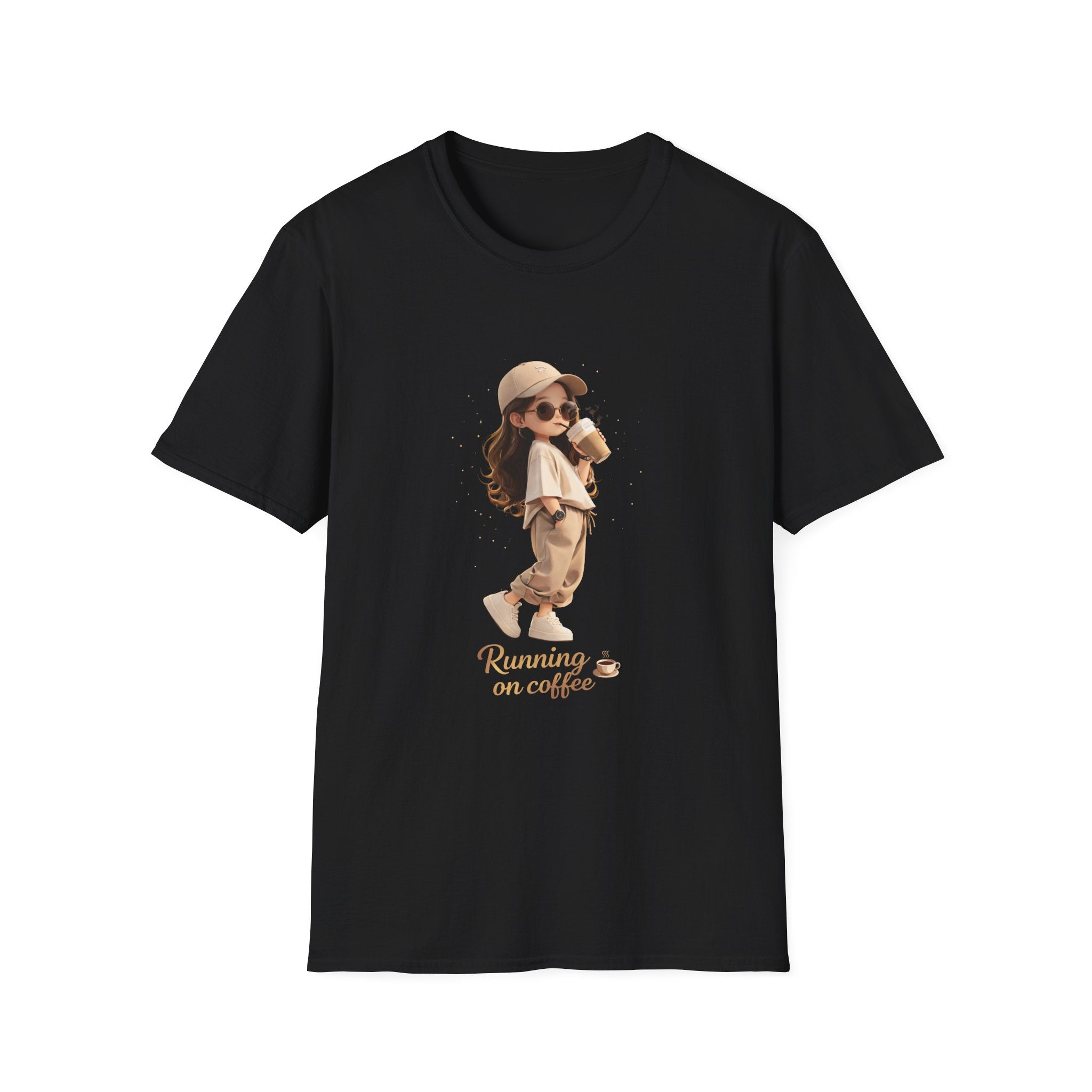 Running on Coffee Unisex Softstyle T-Shirt