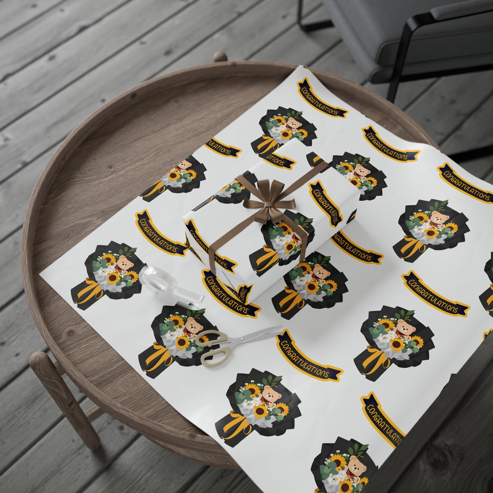 Bouquet Wrapping Paper — Sympathy Floral Memorial Gift Wrap