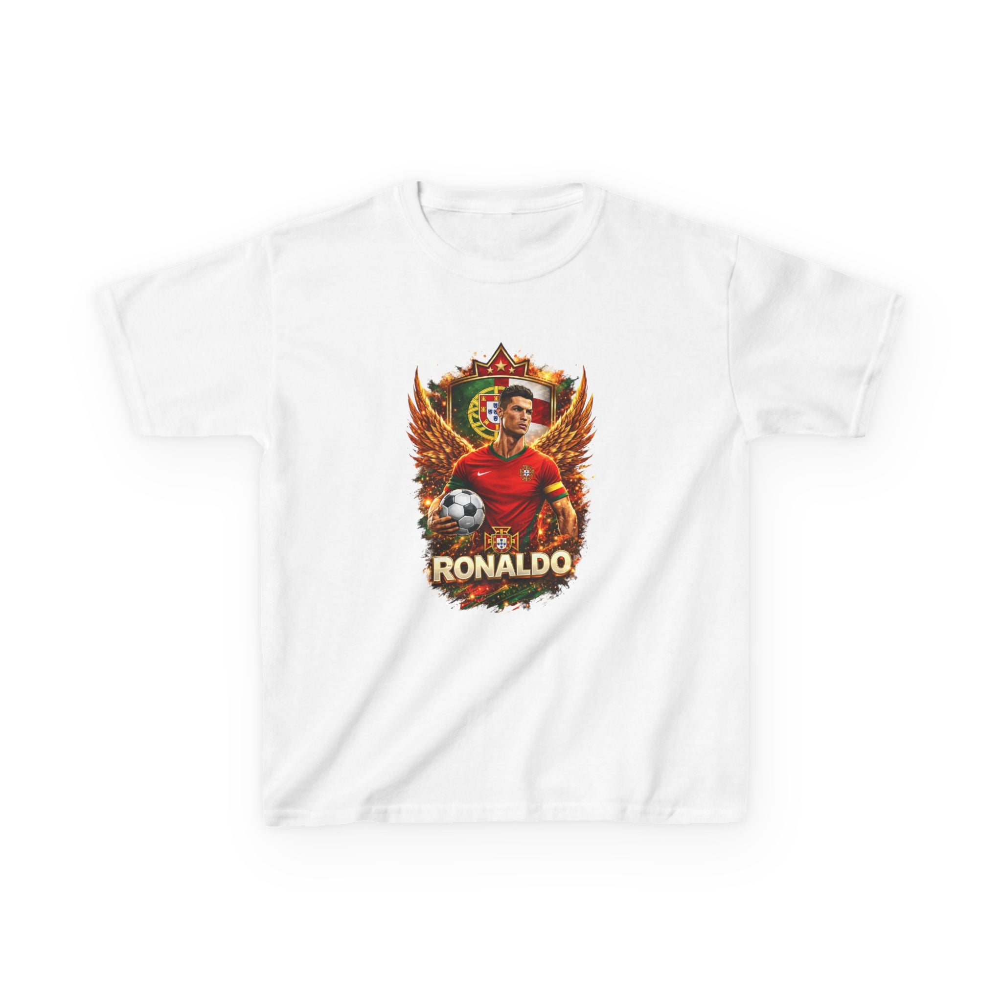 Kids Ronaldo Soccer T‑Shirt — Portugal 2026 Cup Jersey Tee