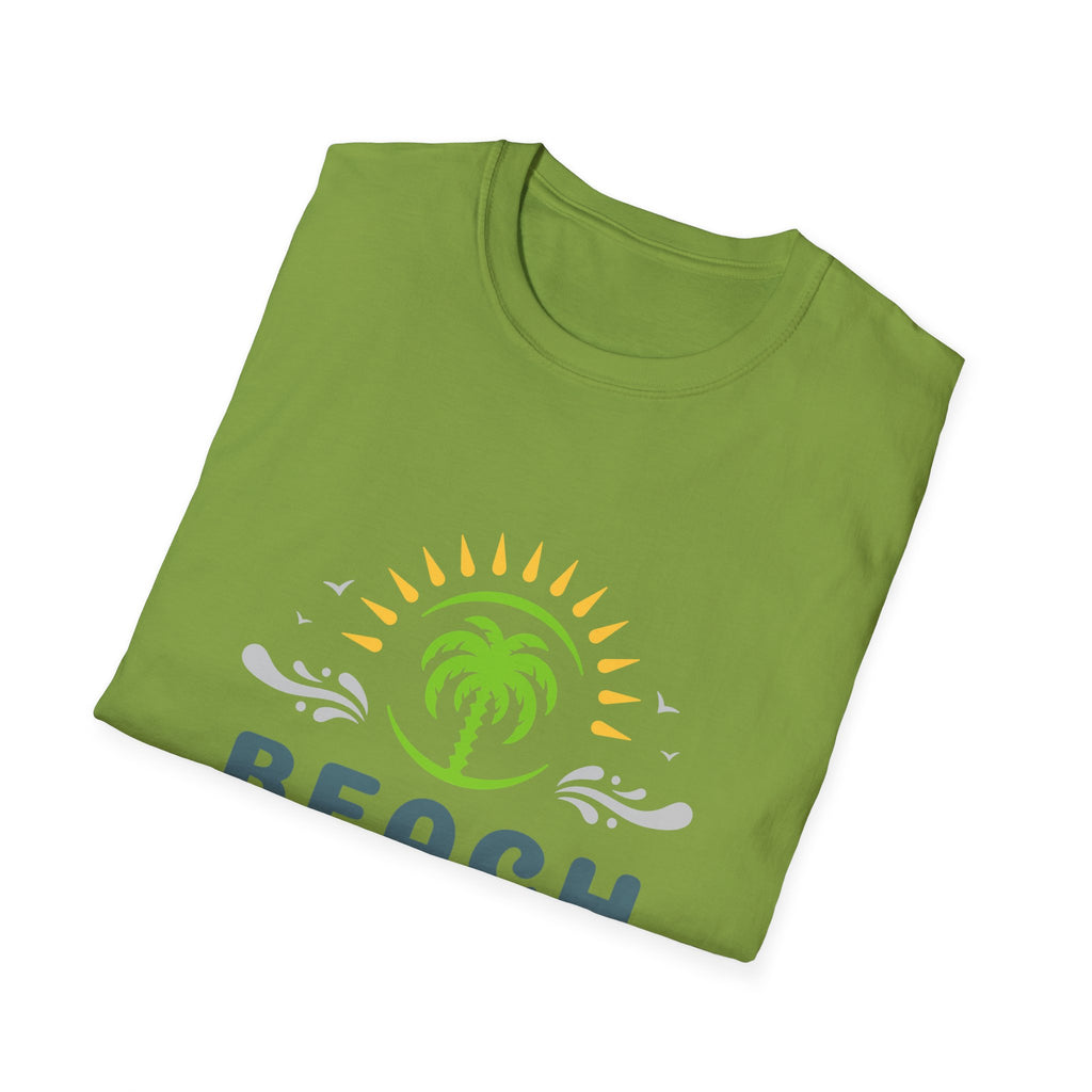 Beach Vacation T-Shirt — Palm Tree Sunset Graphic Tee
