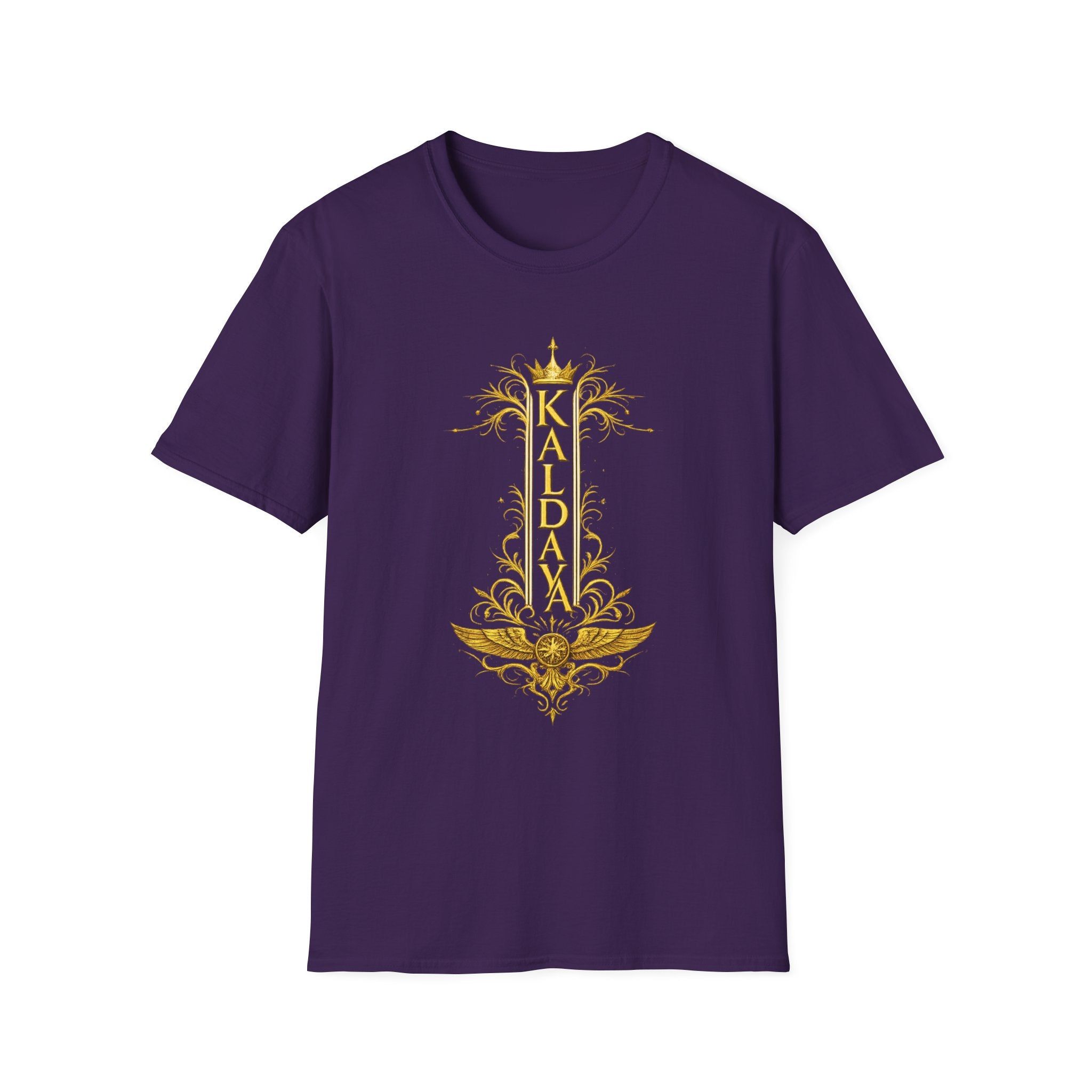 Kailani Vertical Gold Crown T-Shirt — Personalized Tropical Name Tee